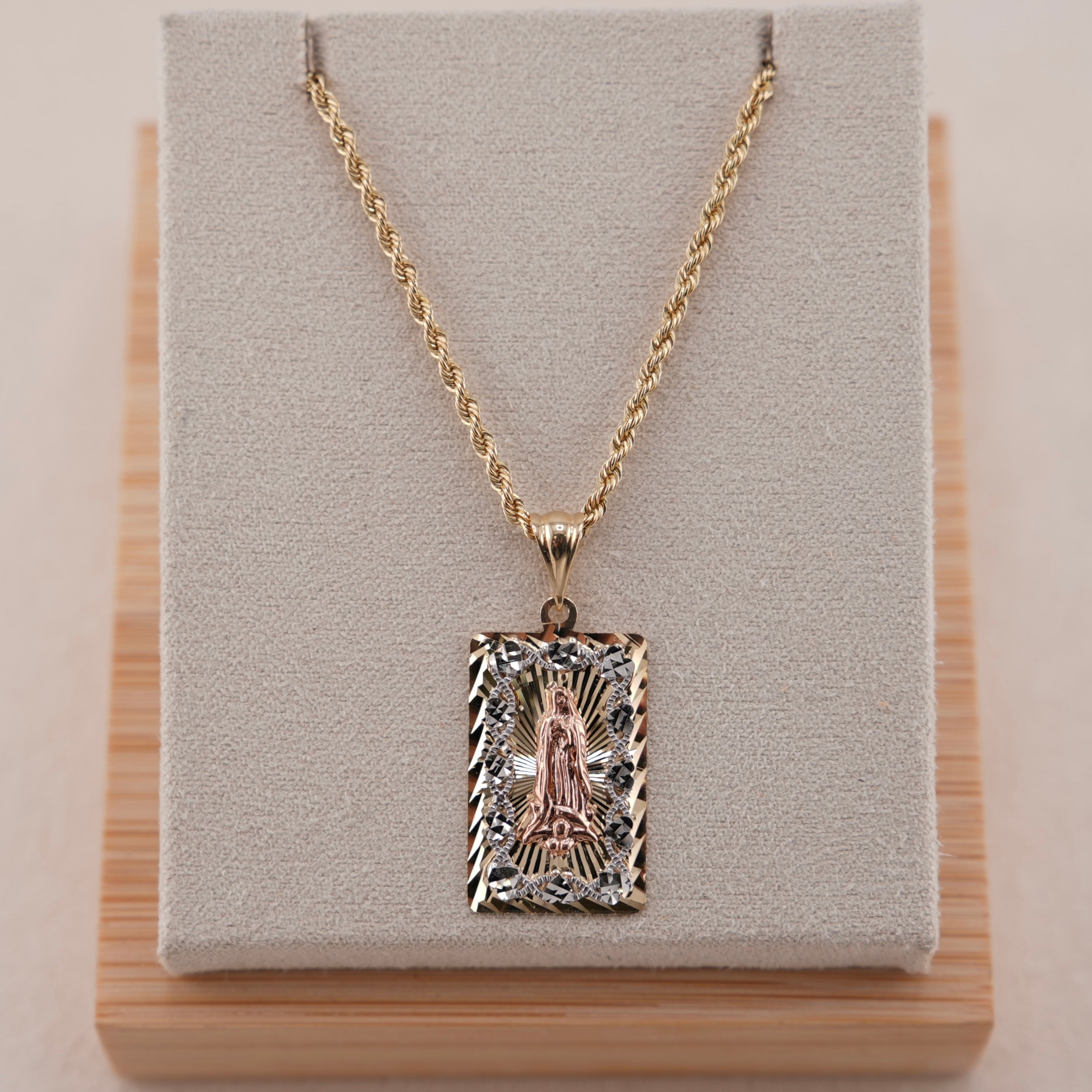 14k Gold Virgencita Chain Set