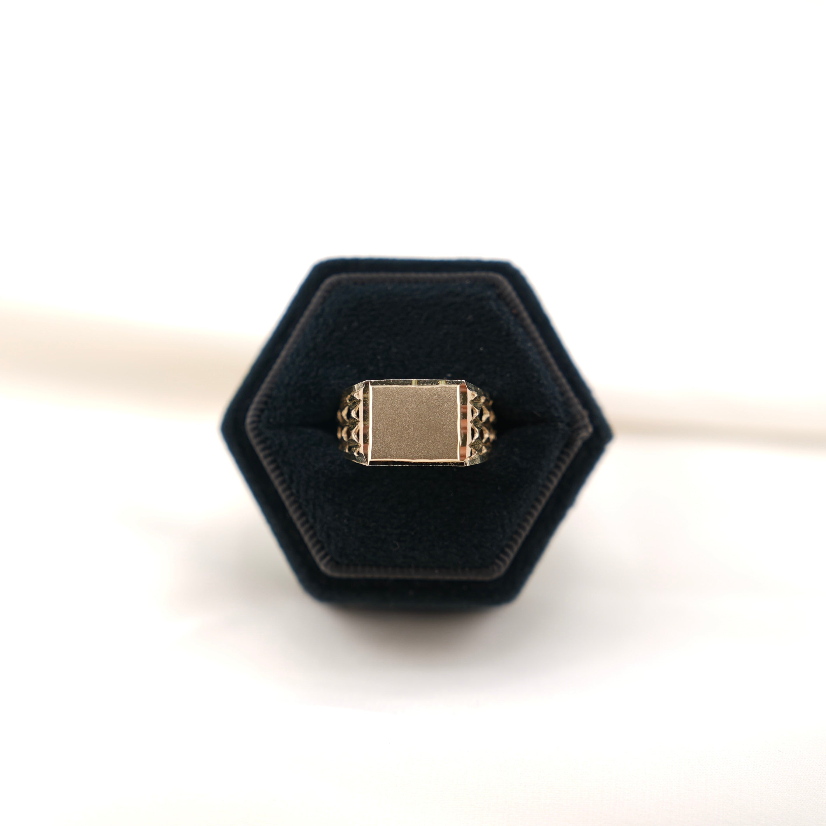 14k Gold ID Ring