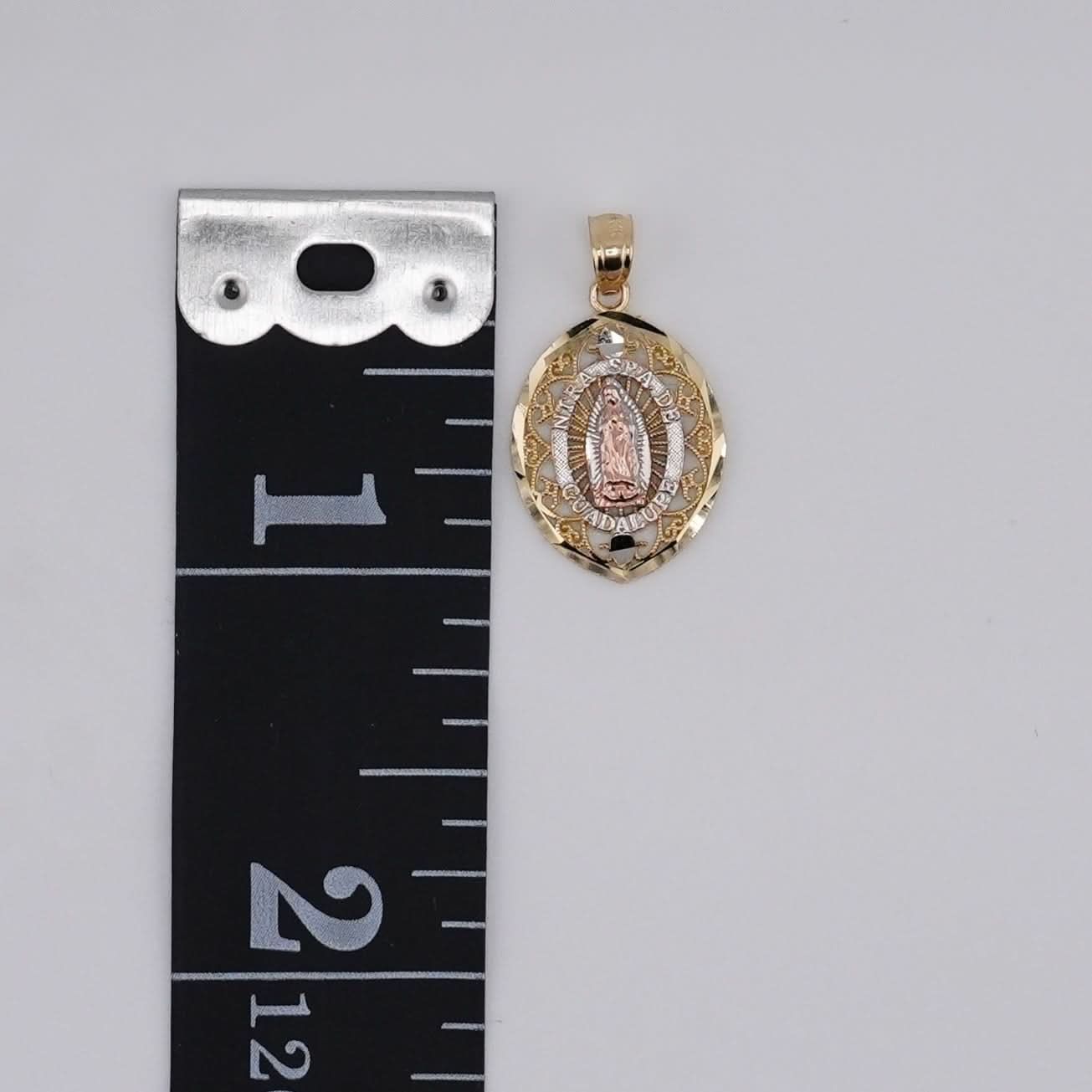 14k Gold Virgencita Pendant