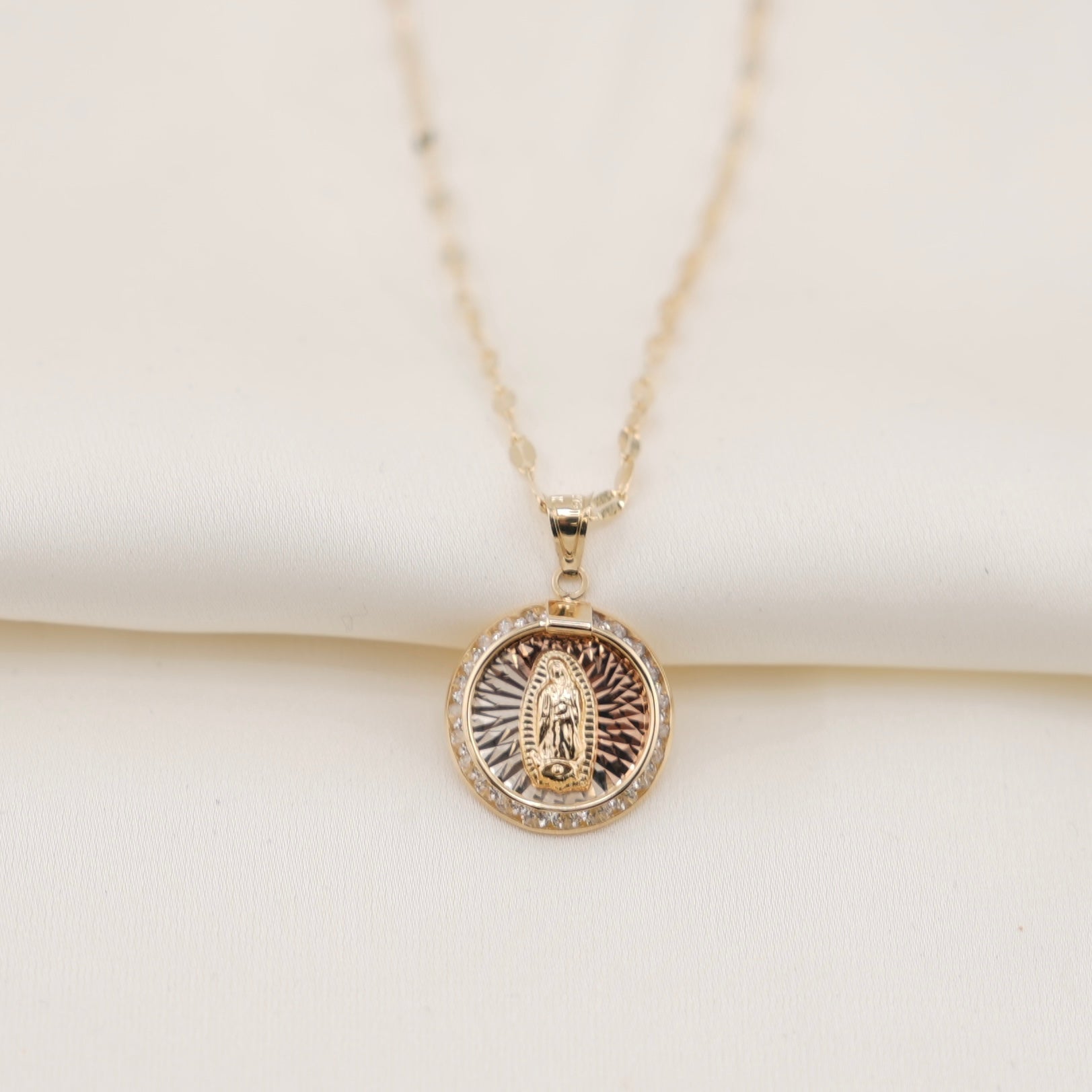 14k Gold Virgencita Chain Set