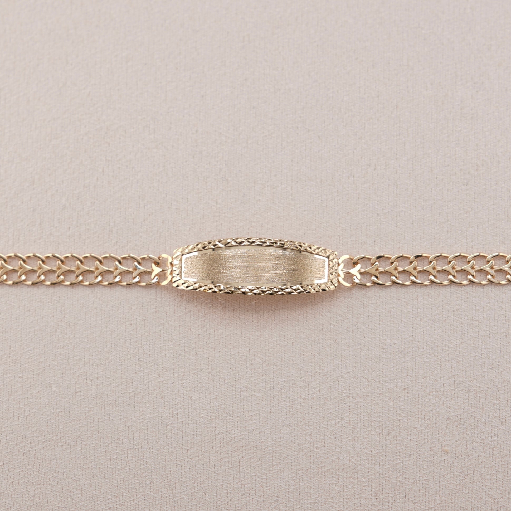 14k Gold Women’s/Kid’s Fancy ID Bracelet