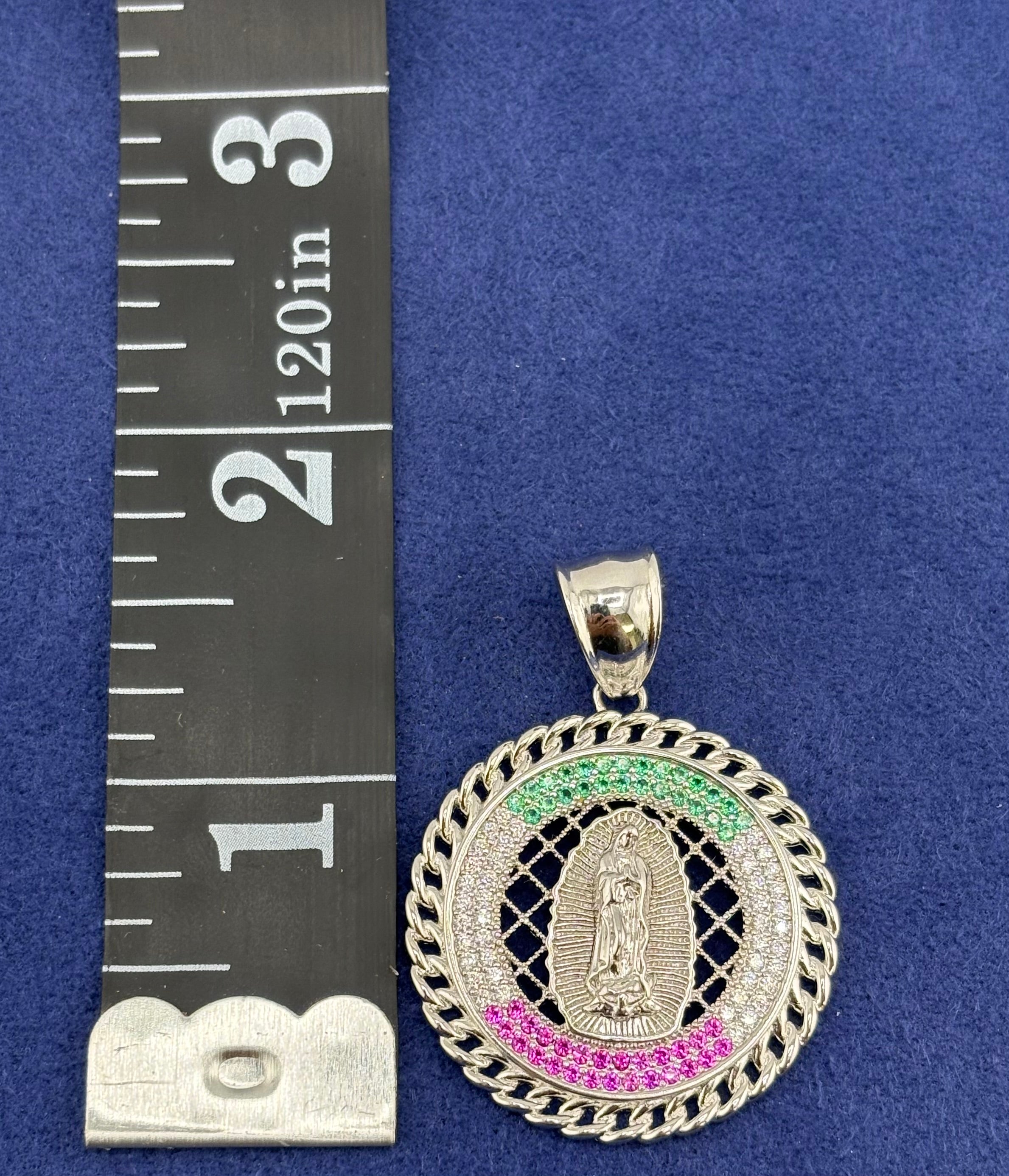 Silver 925 Virgencita Chain Set
