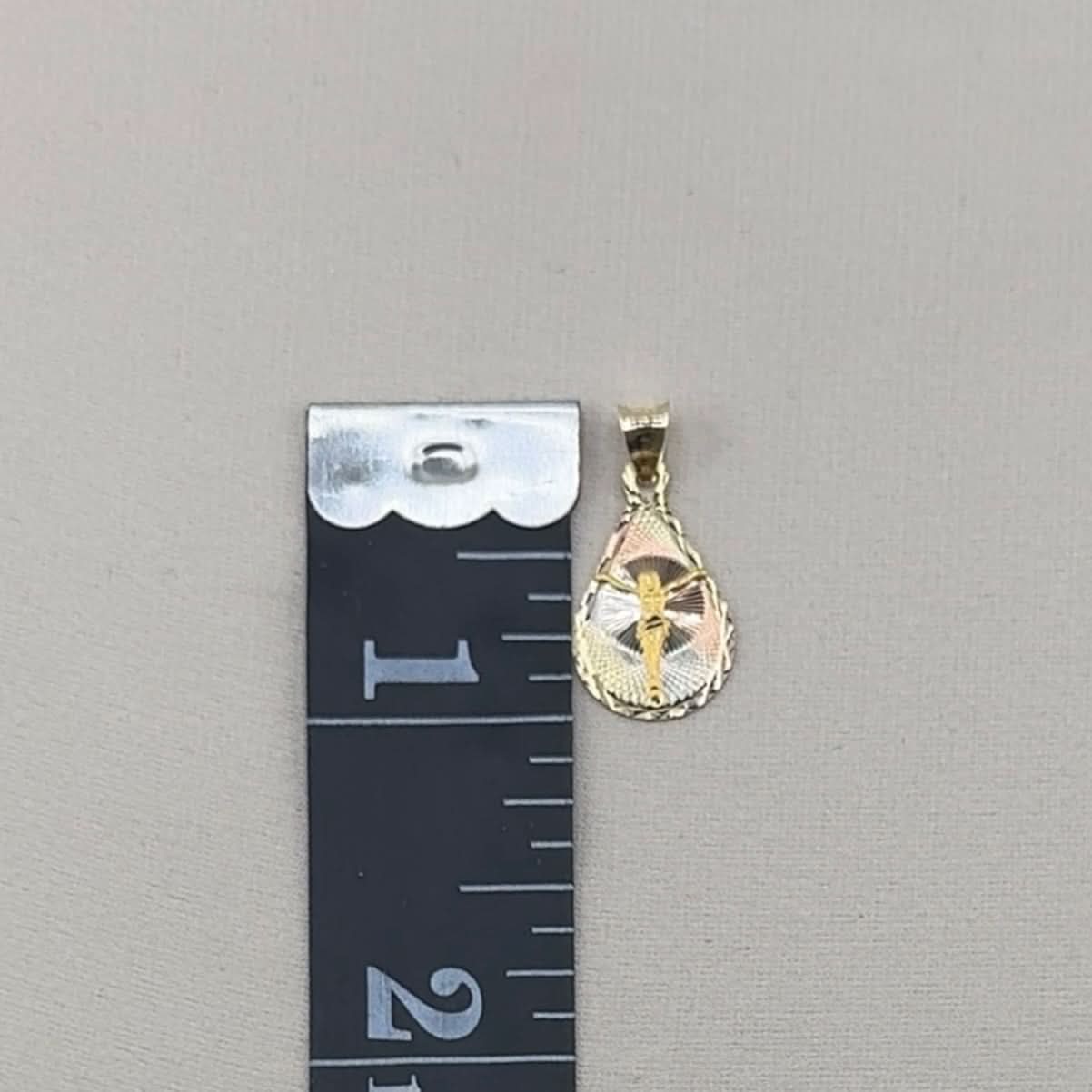 14k Gold Small Jesus  Chain Set