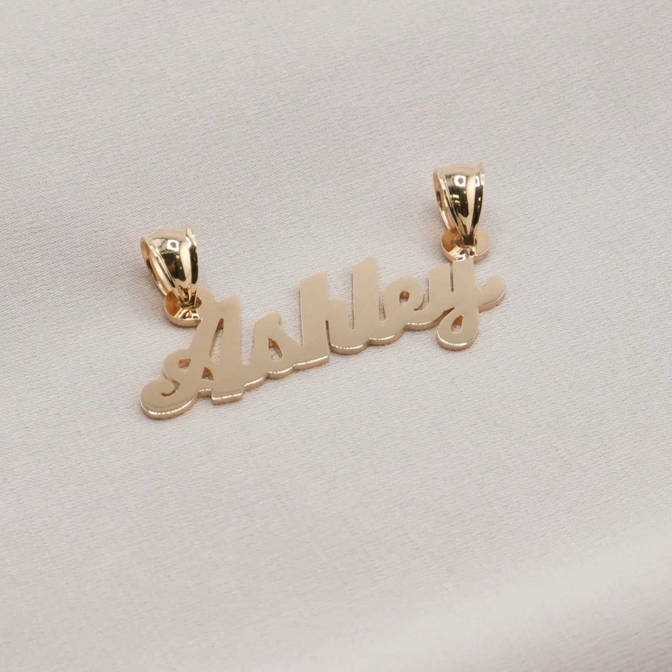 14k Gold Custom Name Plate