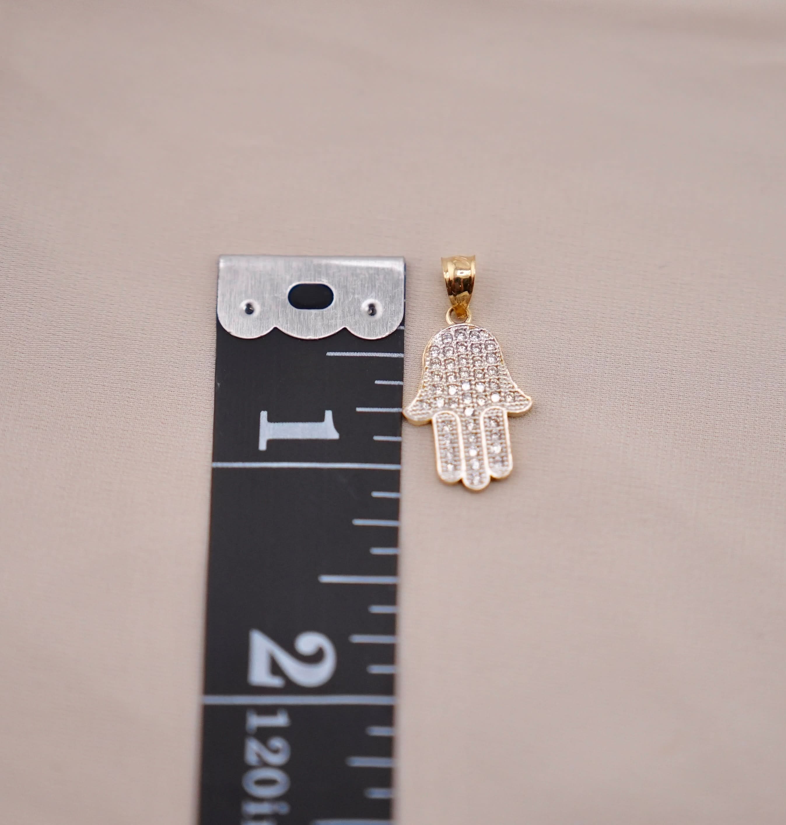 14k Gold Small Hamsa Chain Set