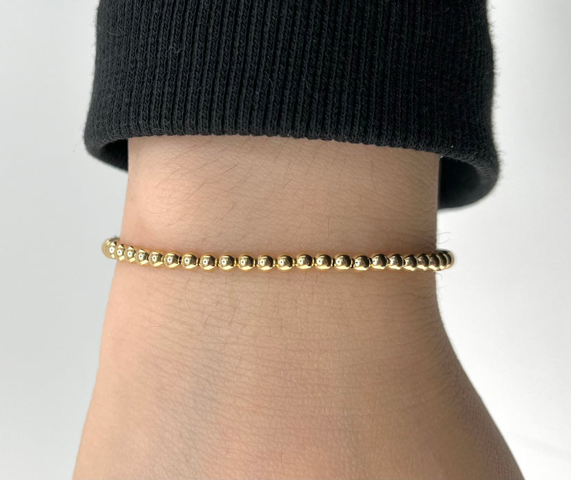 14k Gold Bead Women’s Bracelet
