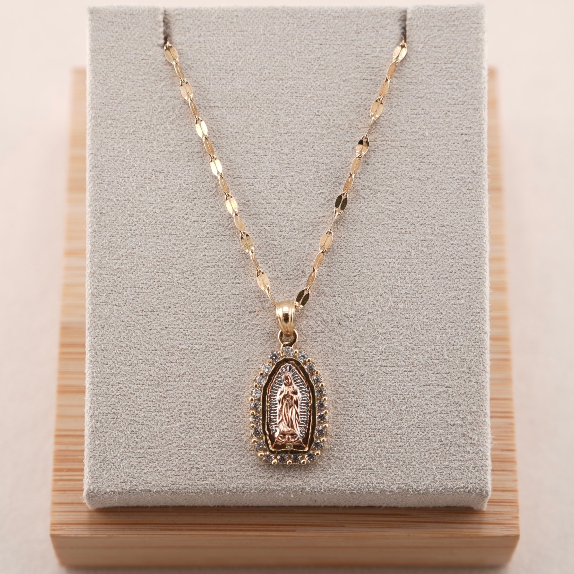 14k Gold Virgencita Chain Set