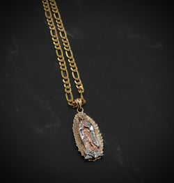 14k Gold Cross Chain Set