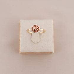14k Gold Rose Ring