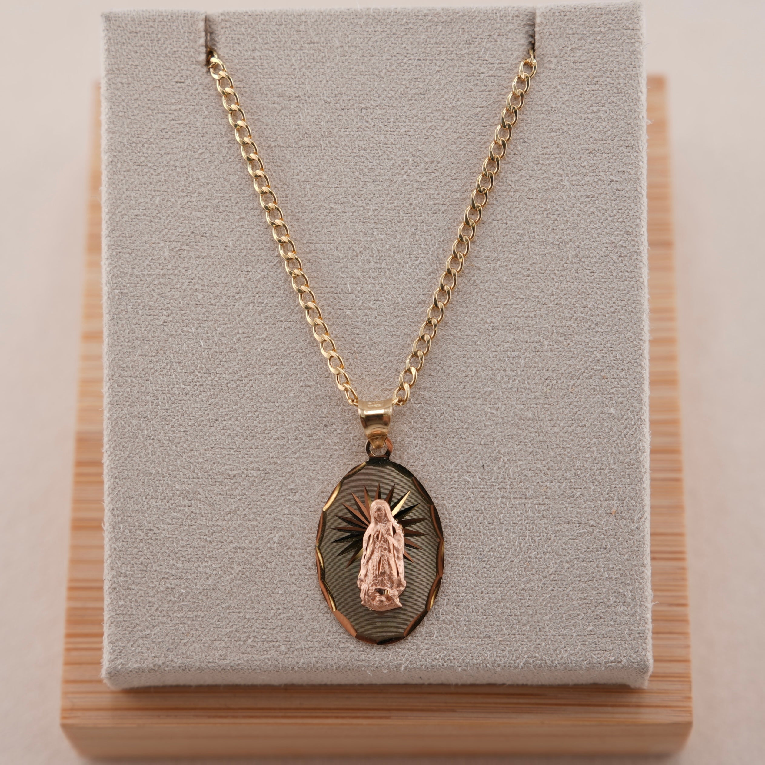 14k Gold Virgencita Chain Set