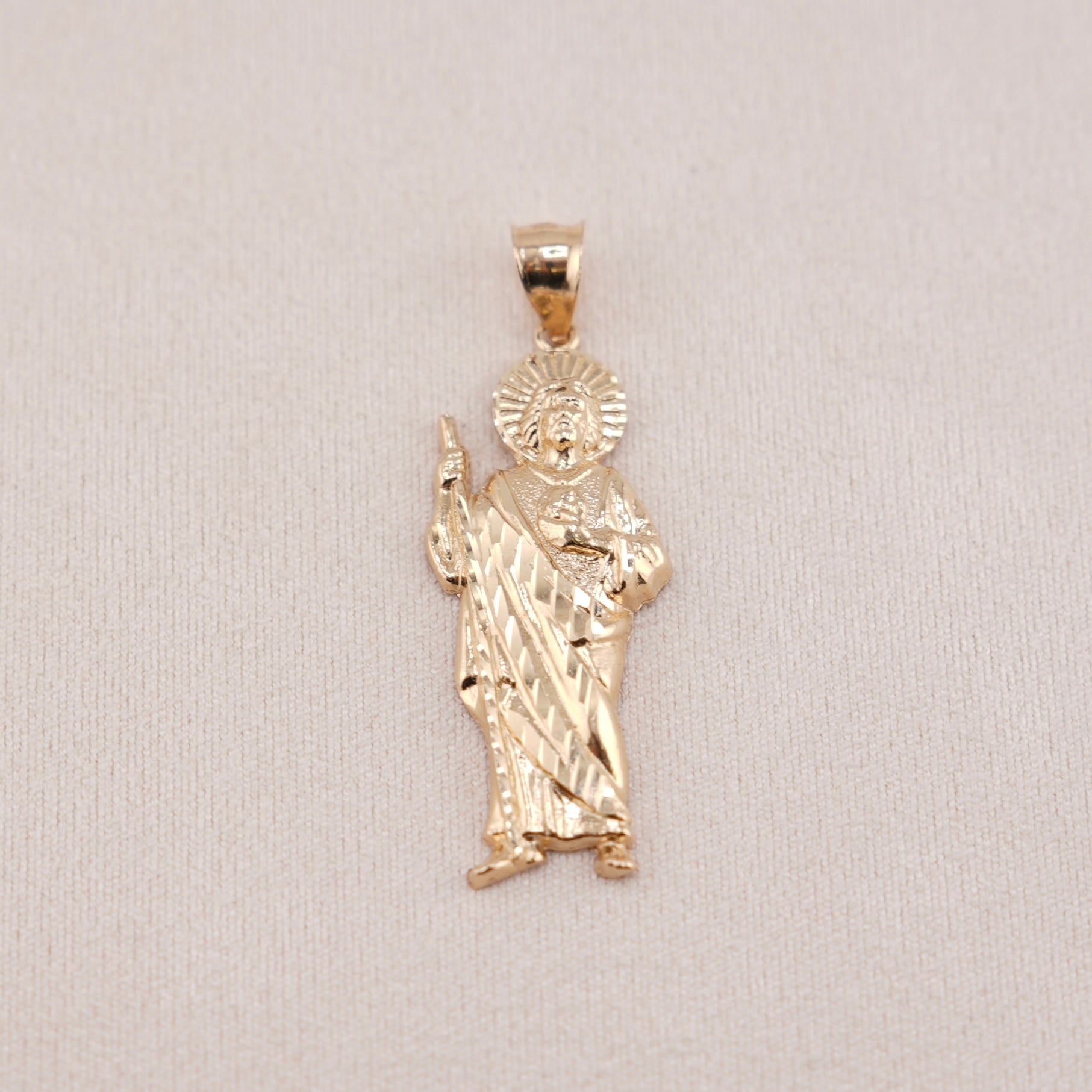 14k Gold San Judas Pendant