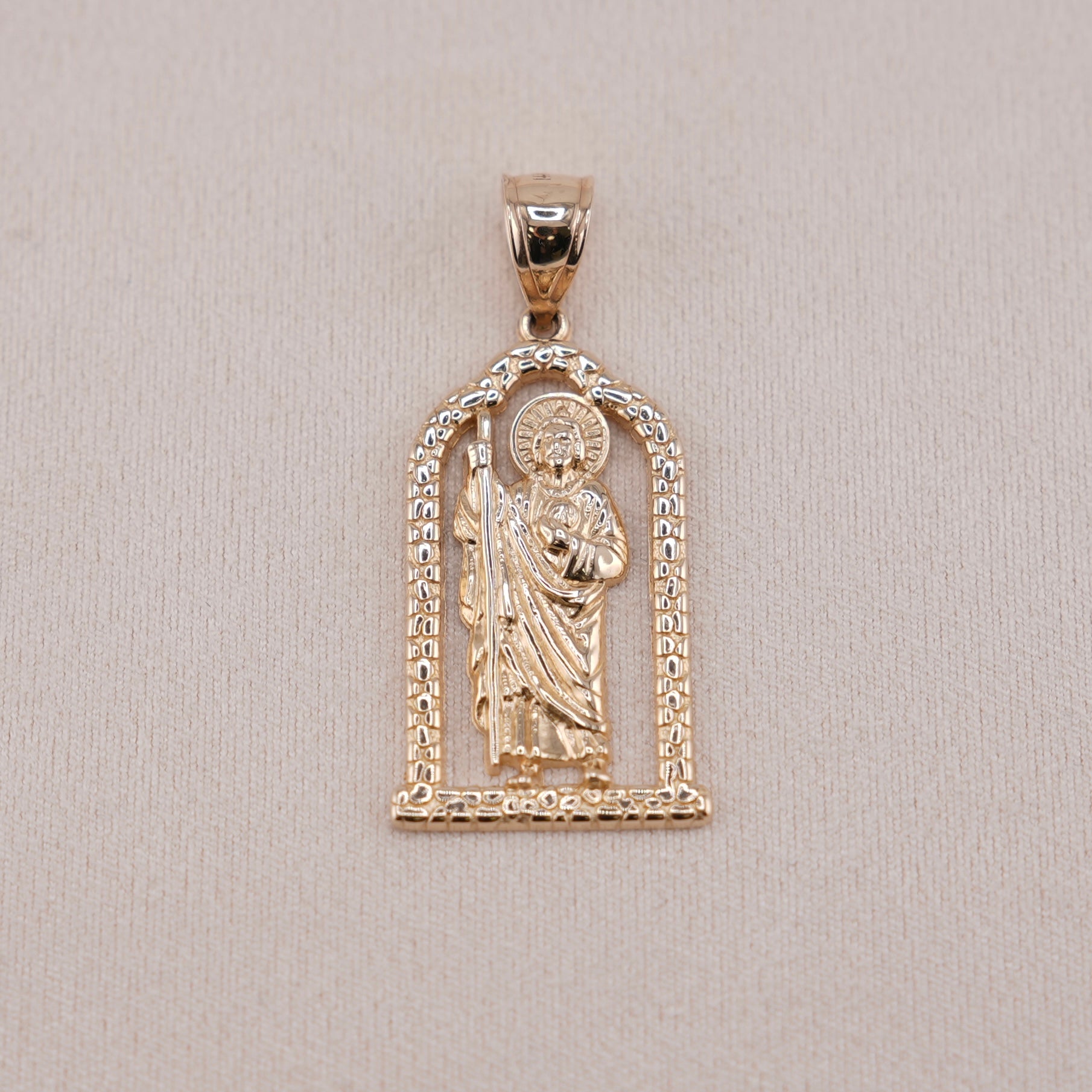 14k Gold Medium San Judas Pendant