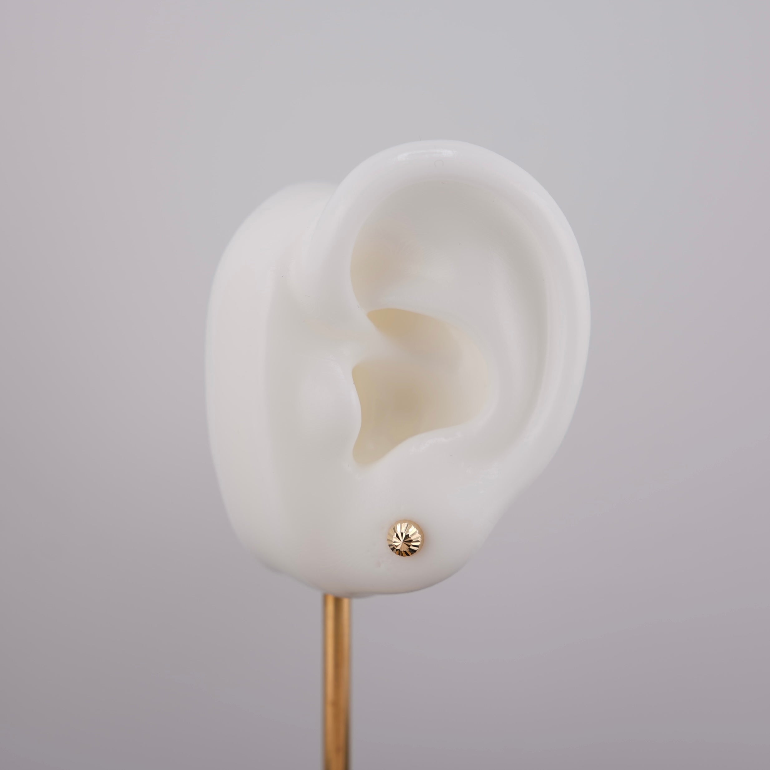 14k Gold 5mm Round Earrings