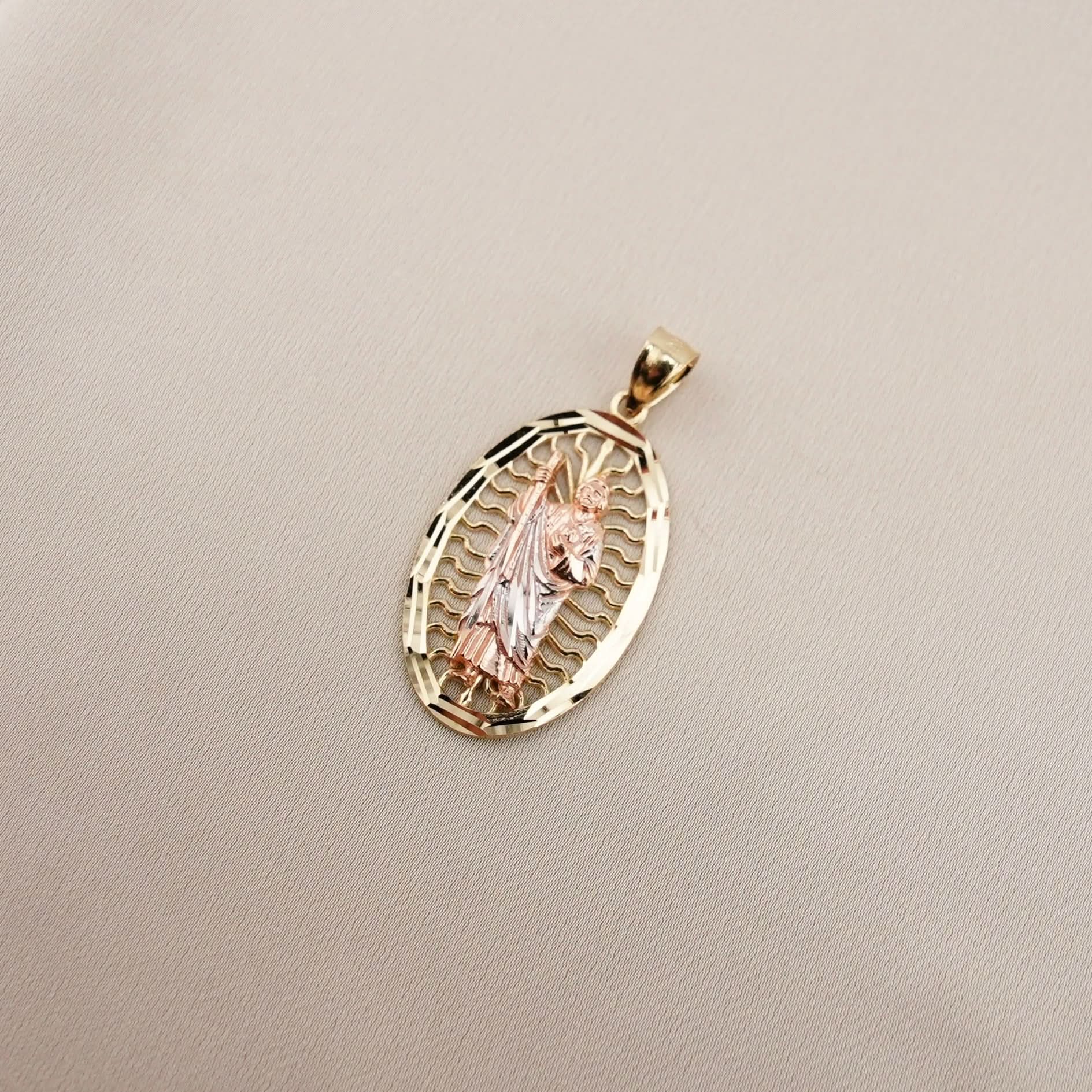 14k Gold San Judas Pendant