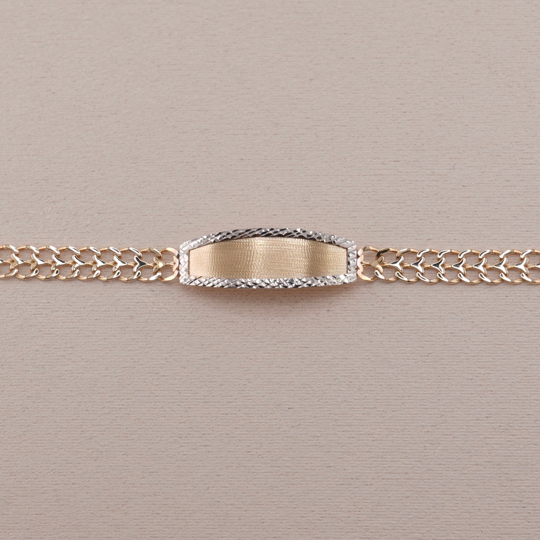 14k Gold Kid’s Petatillo ID Bracelet 6mm