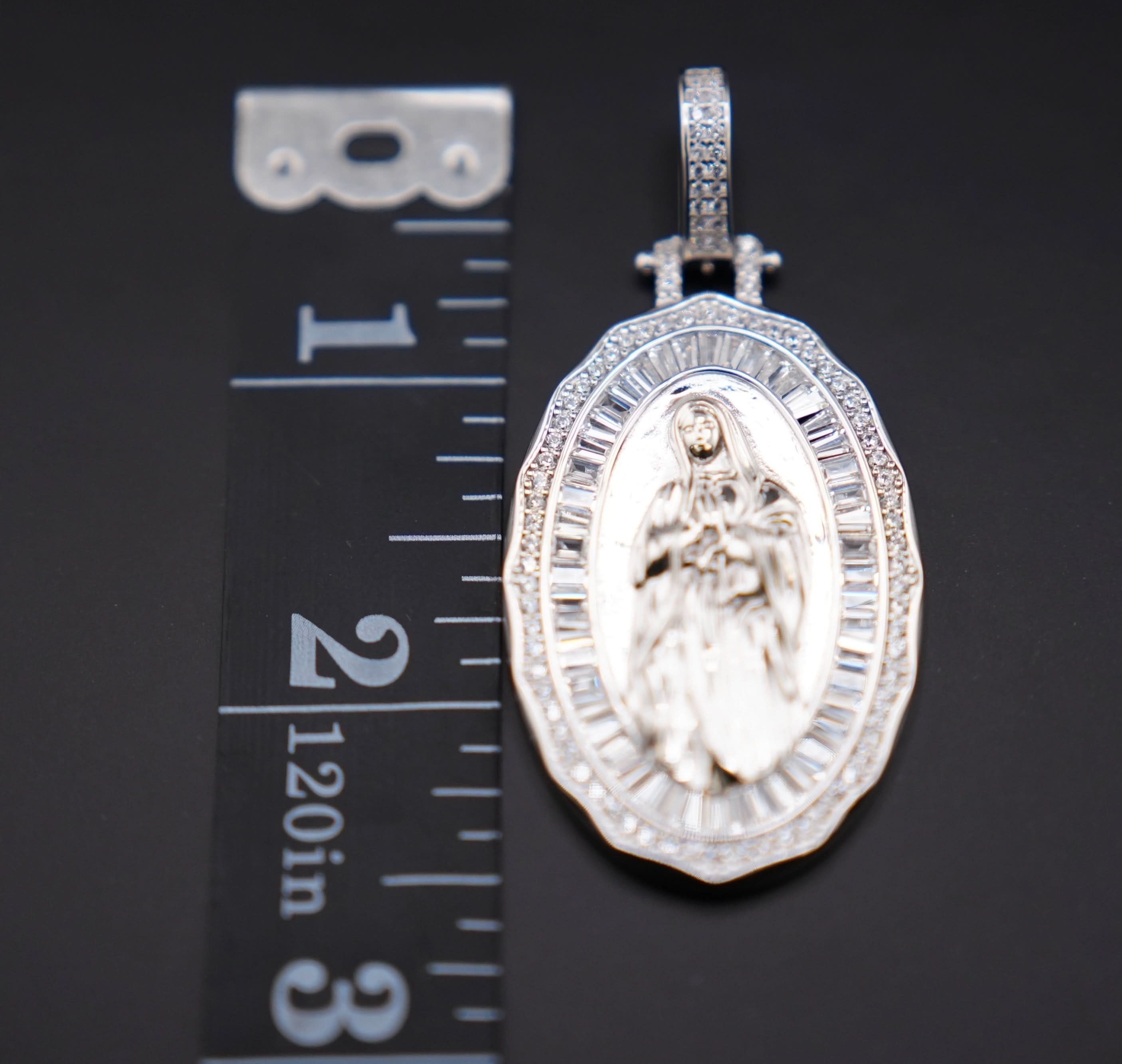 Silver 925 Virgencita or Chain Set