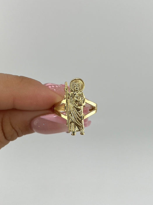 14k Gold Women’s San Judas Ring