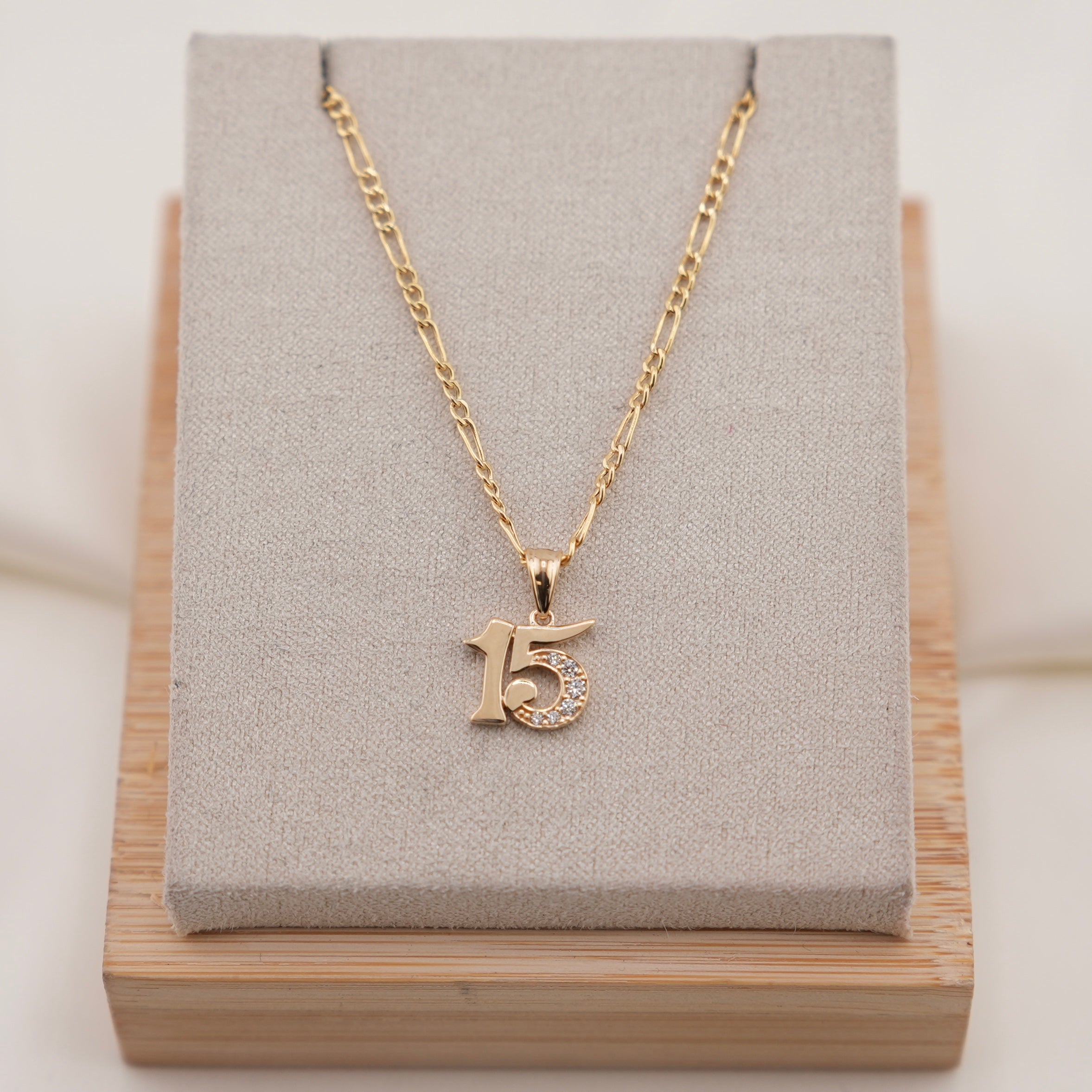 14k Gold Quinceañera Chain Set