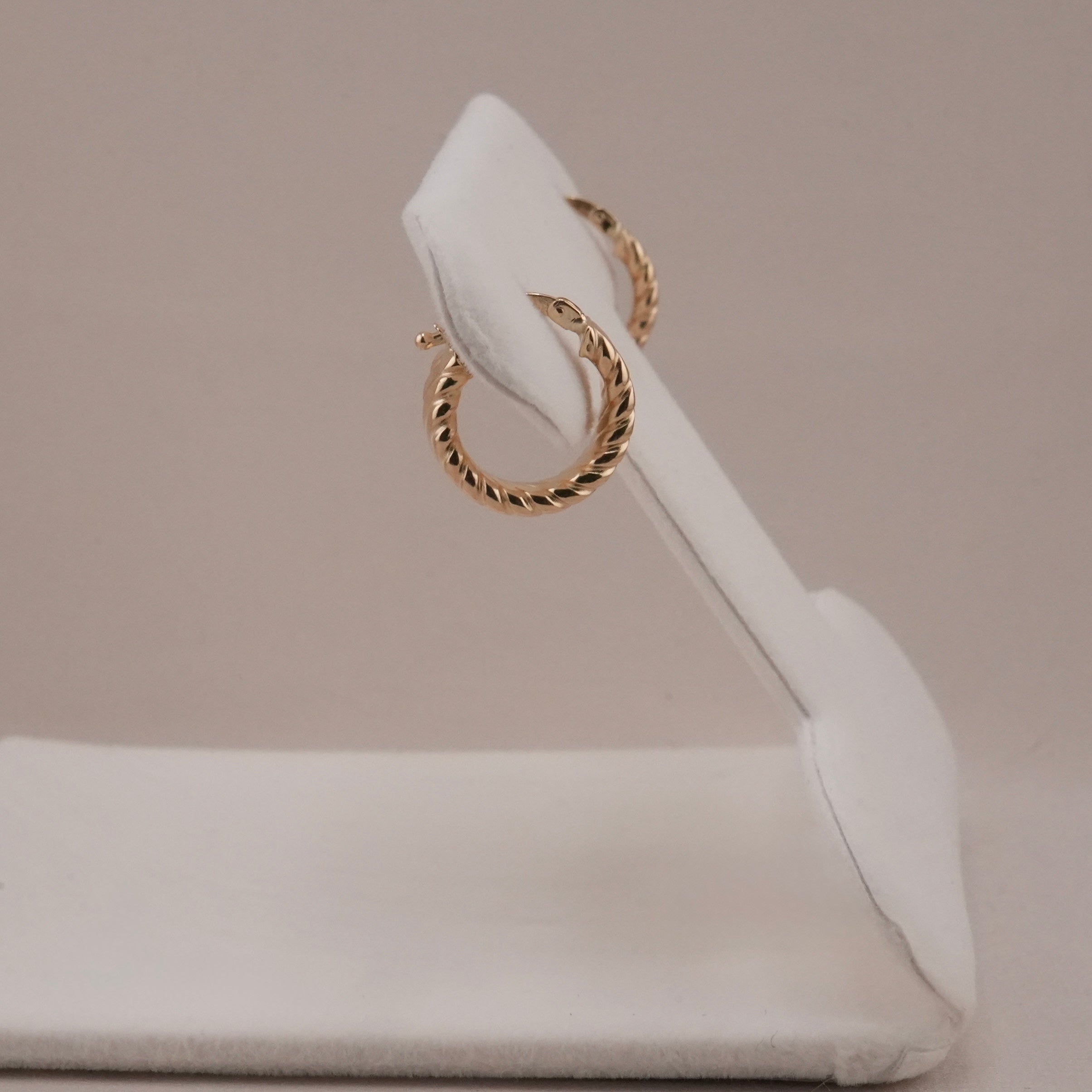 14k Gold Huggie Earrings