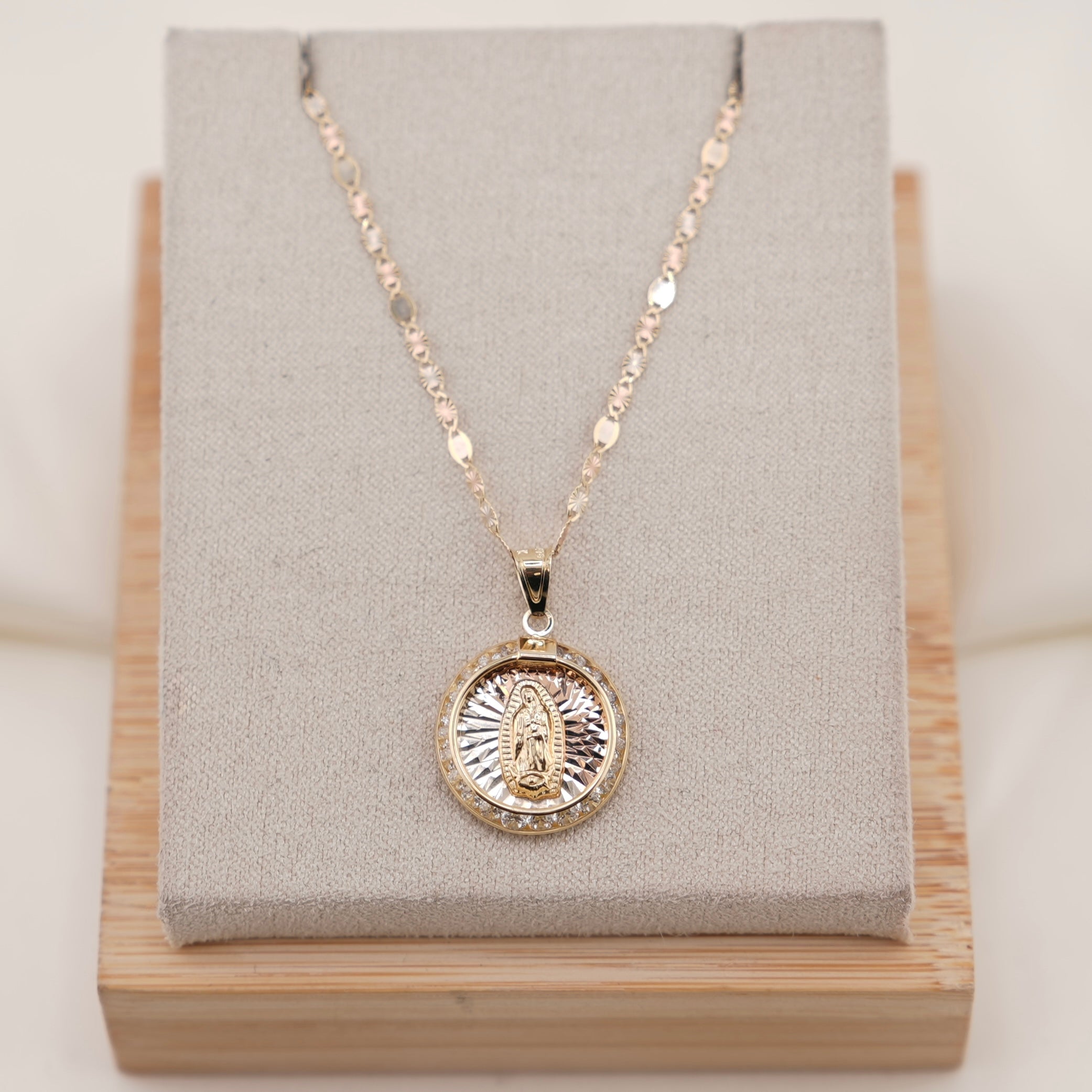 14k Gold Virgencita Chain Set