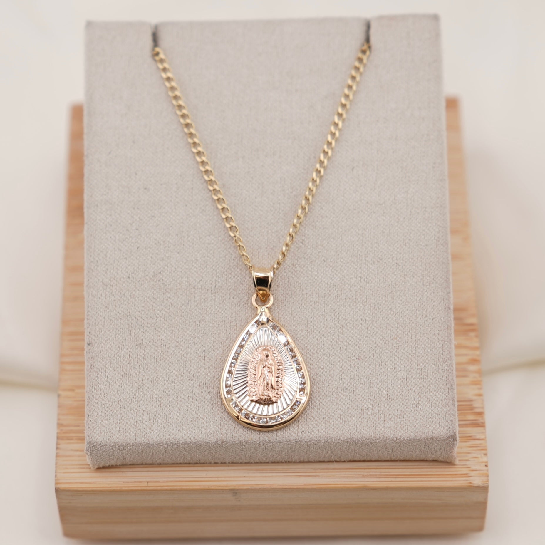 14k Gold Virgencita Chain Set