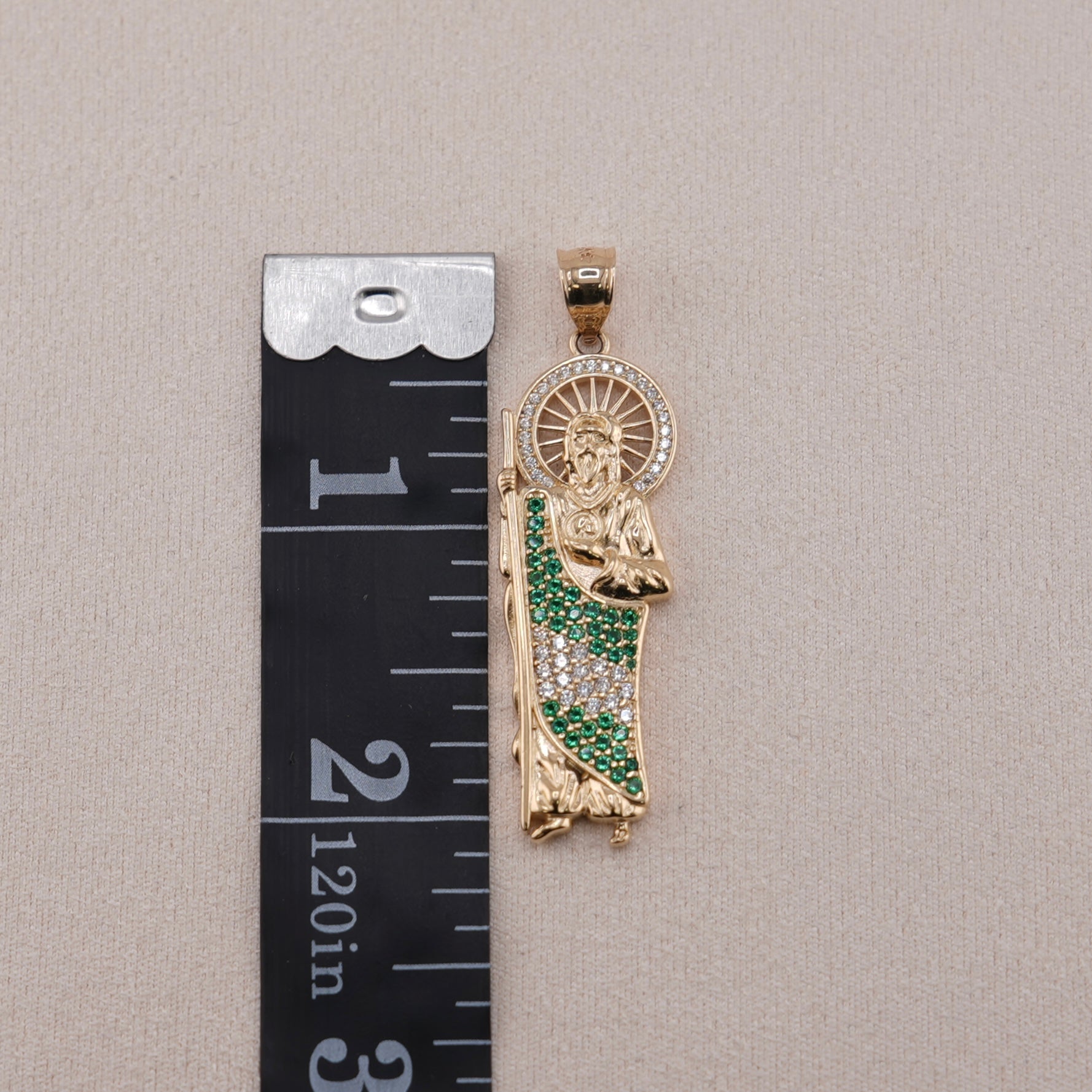 14k Gold San Judas Pendant