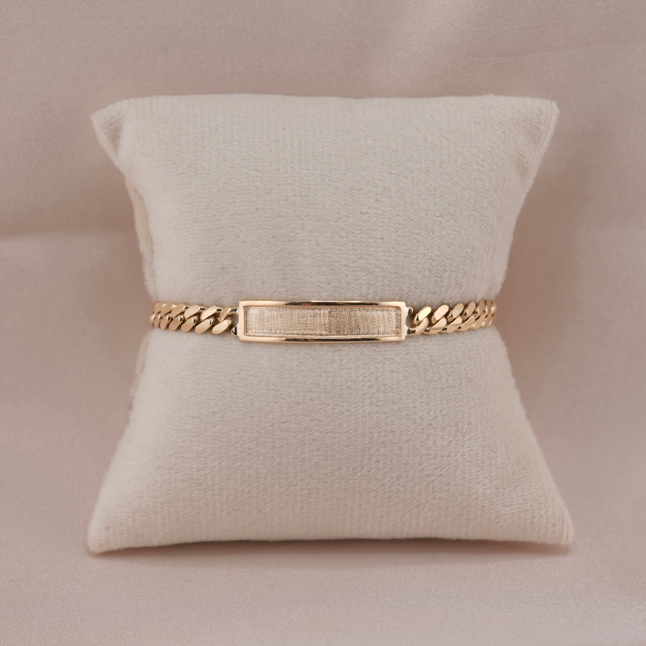 14k Gold Baby/Kid’s Solid Miami Cuban ID Bracelet 5mm