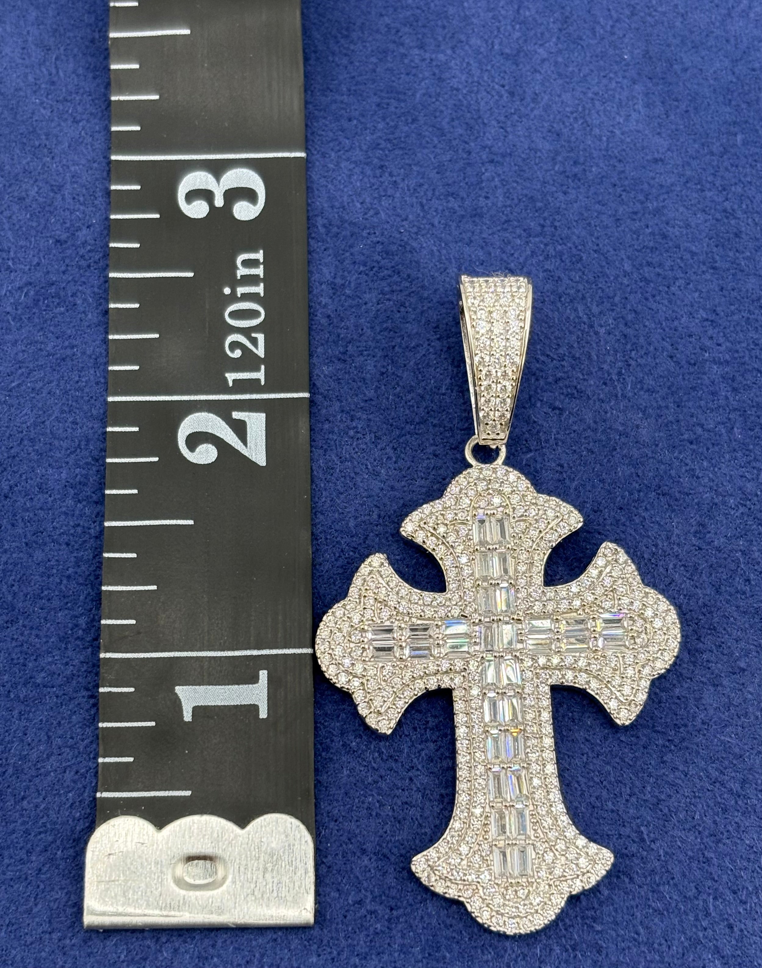 Silver 925 Cross Chain Set