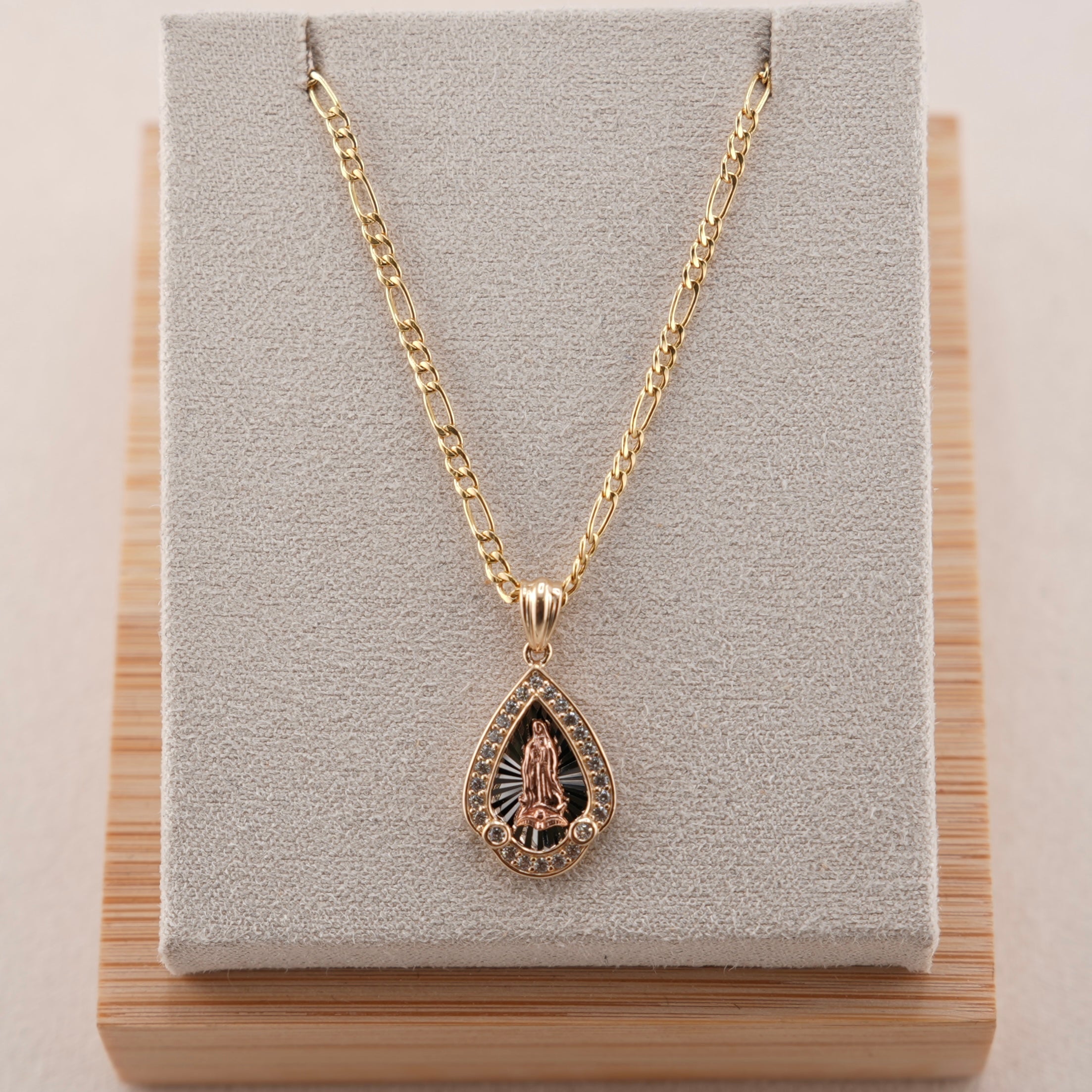 14k Gold Virgencita Chain Set
