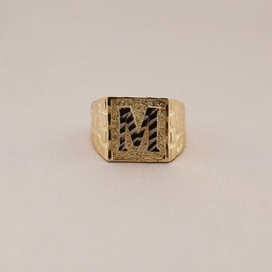14k Gold Initial Ring