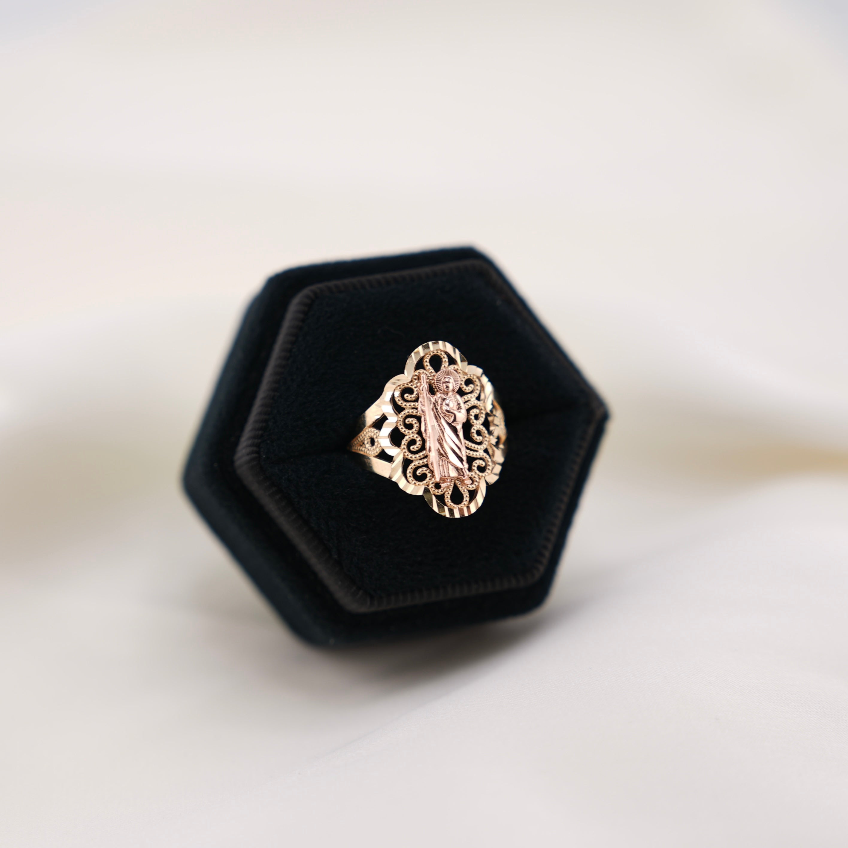 14k Gold San Judas Ring