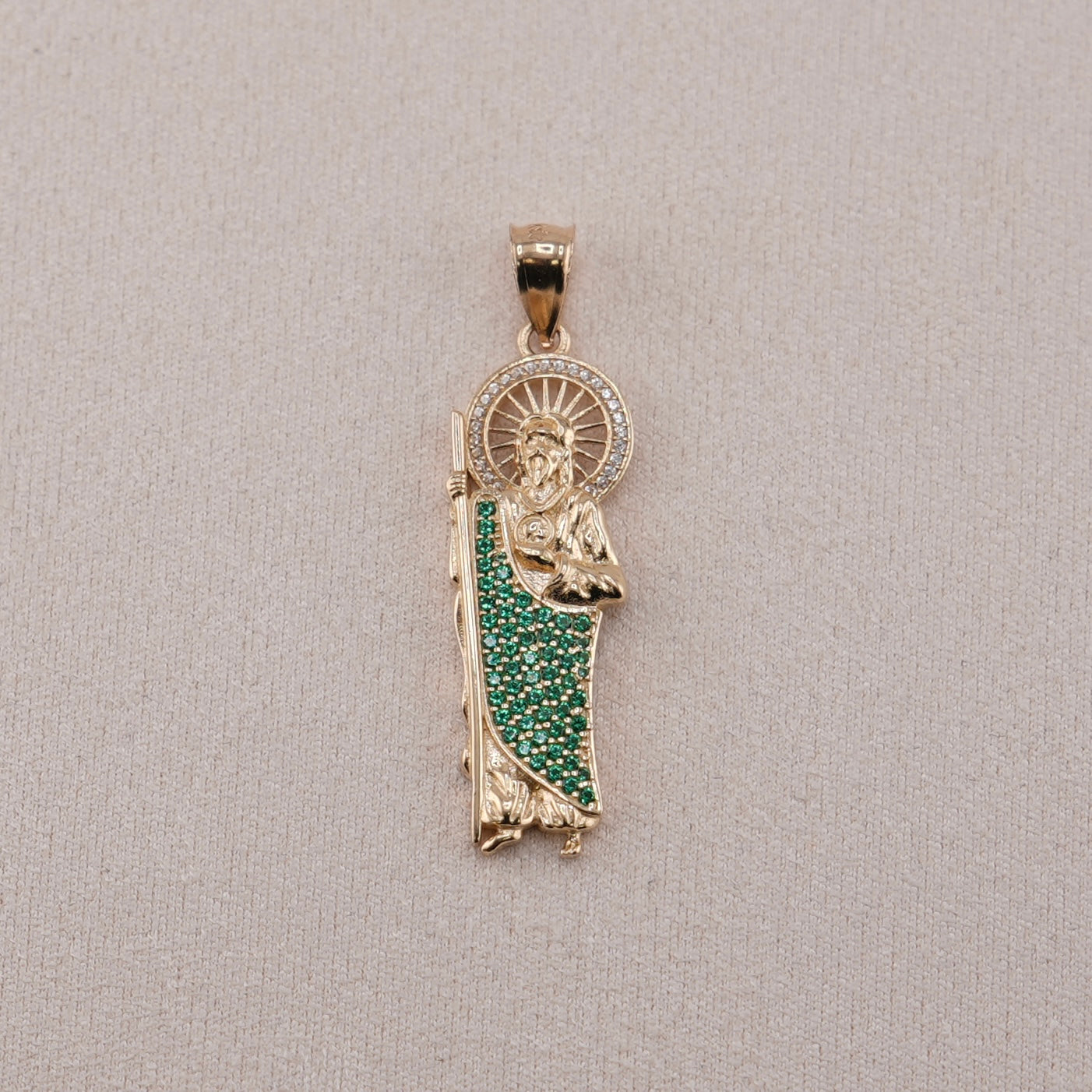 14k Gold San Judas Pendant