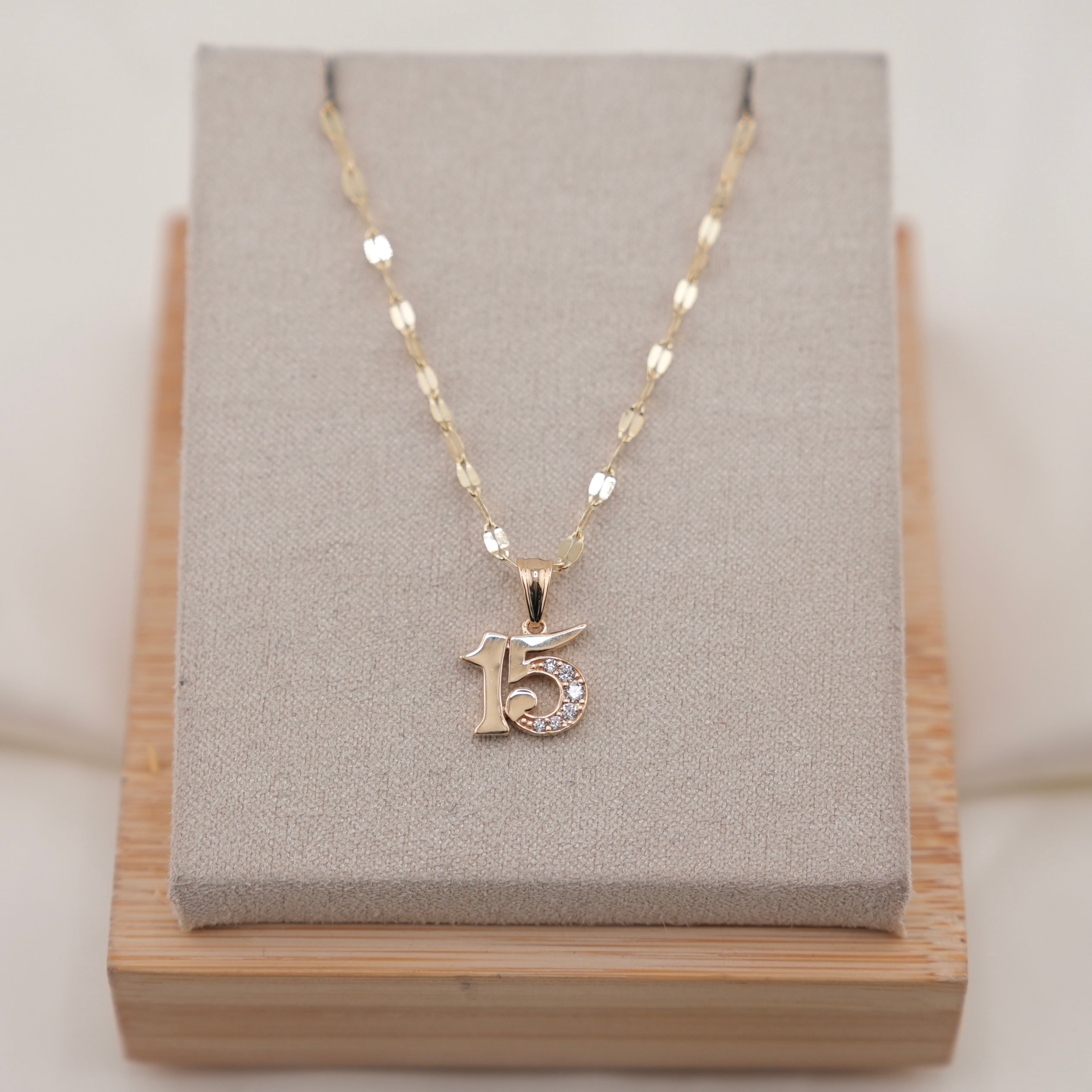 14k Gold Quinceañera Chain Set