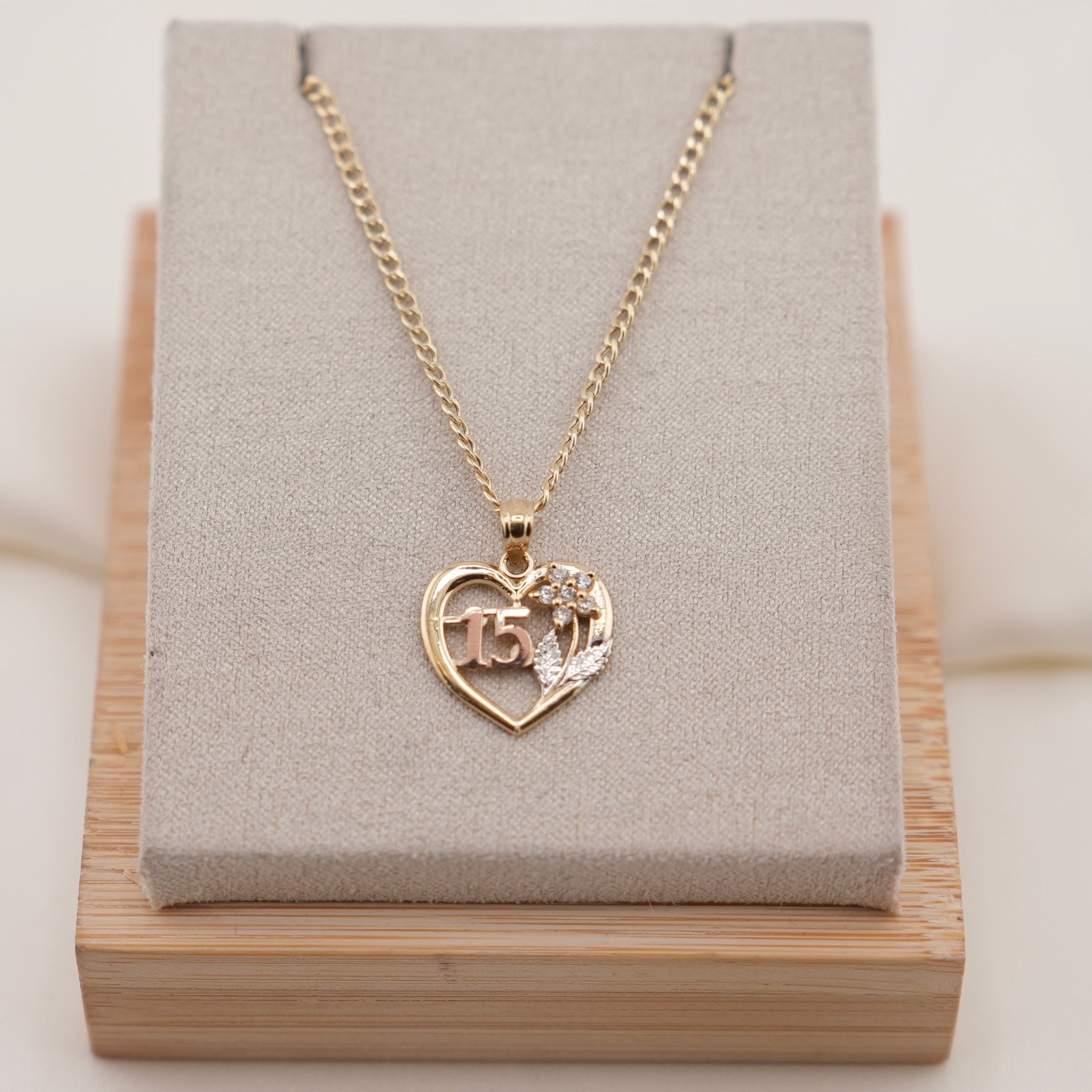 14k Gold Quinceañera Chain Set