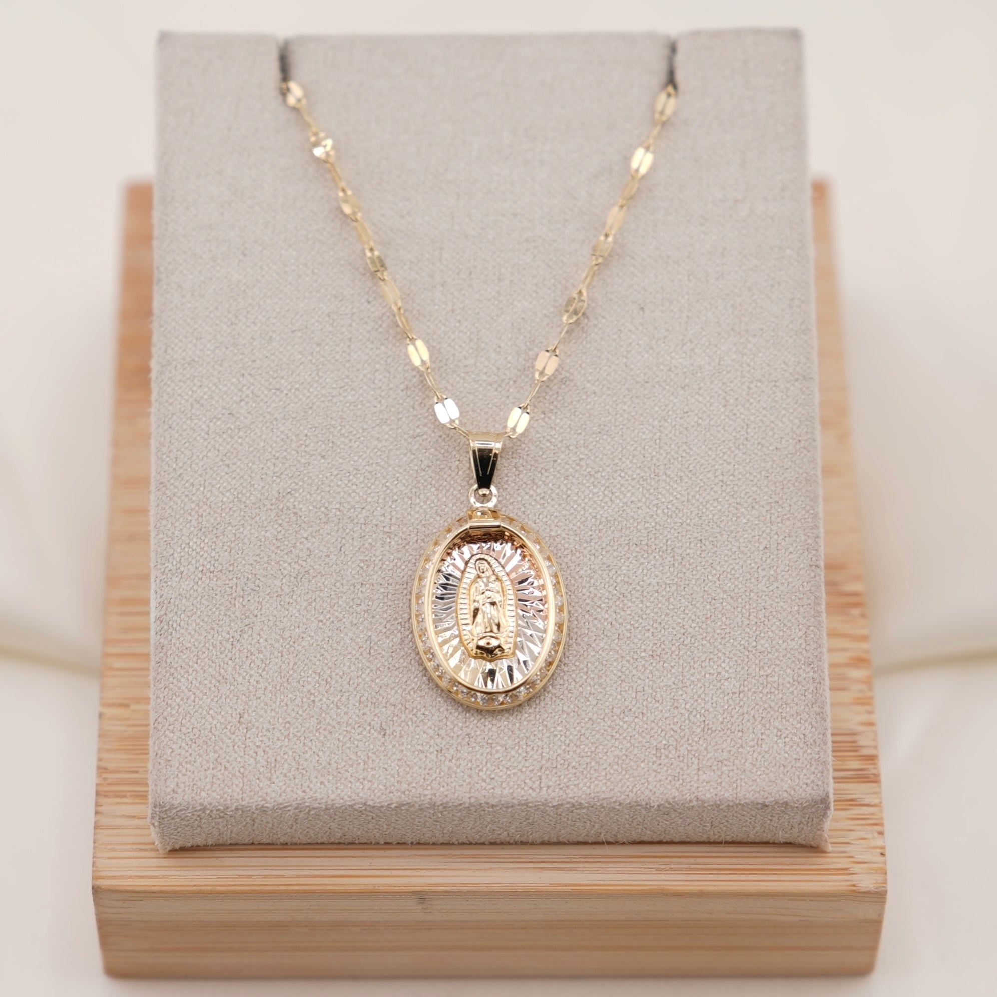 14k Gold Virgencita Chain Set