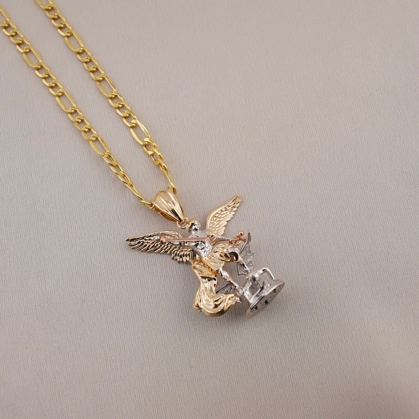 14k Gold Saint Michael Archangel