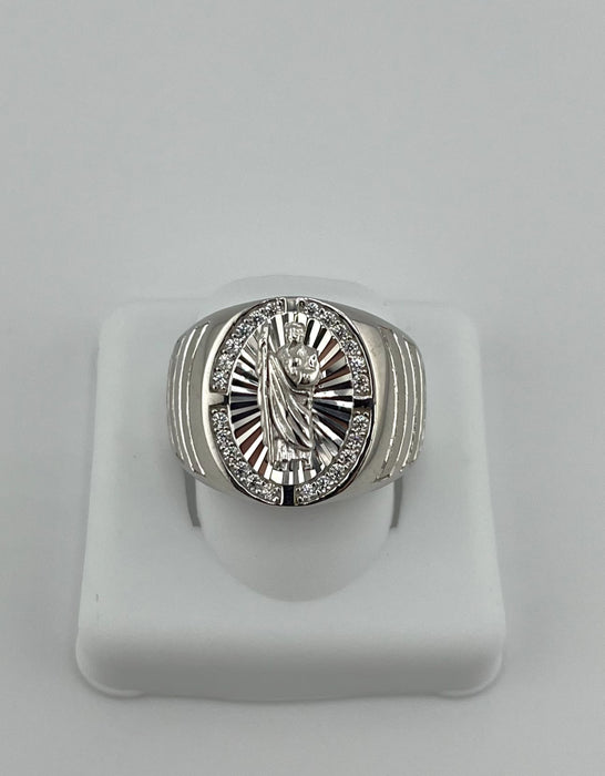 925 Silver San Judas Ring    gmr00329