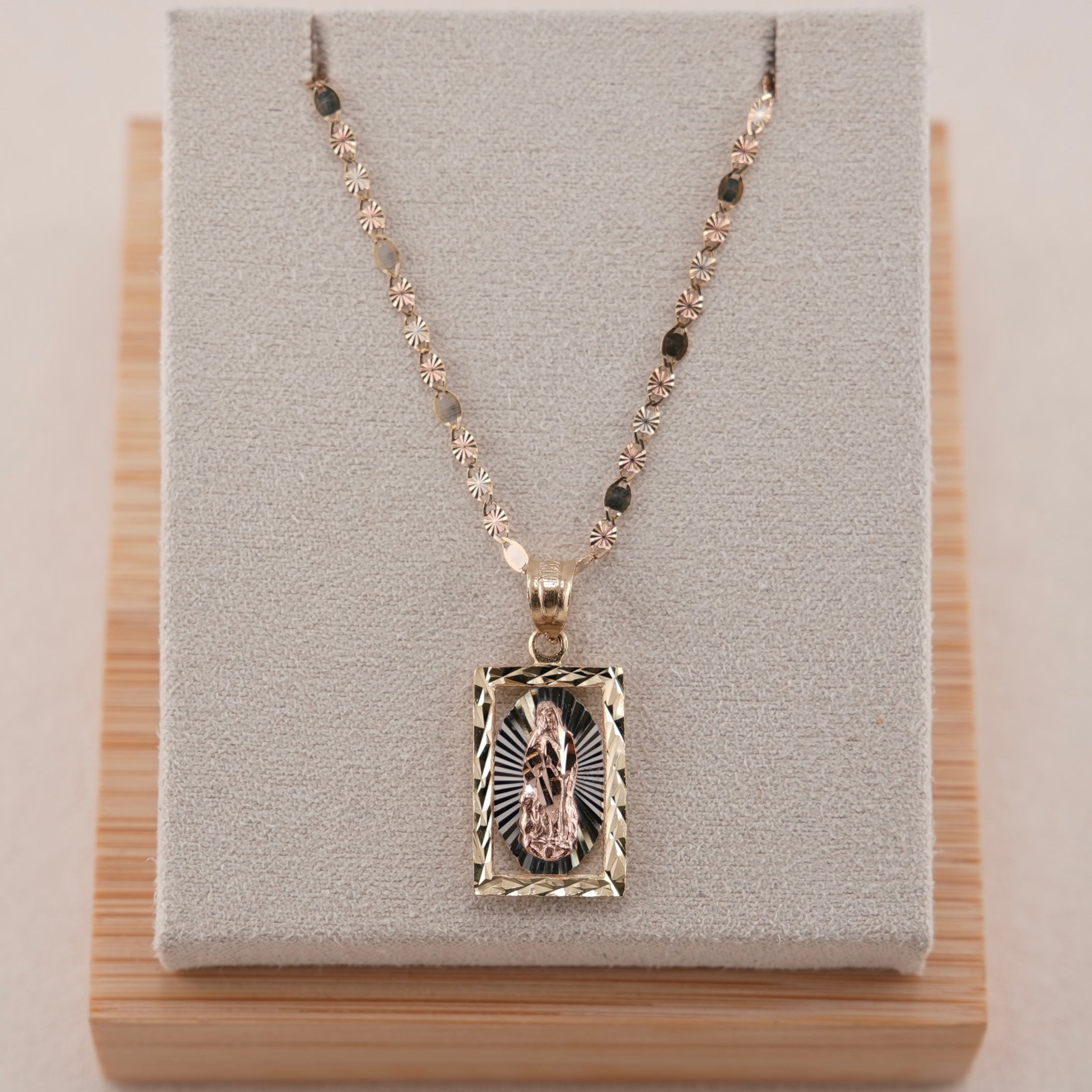 14k Gold Virgencita Chain Set