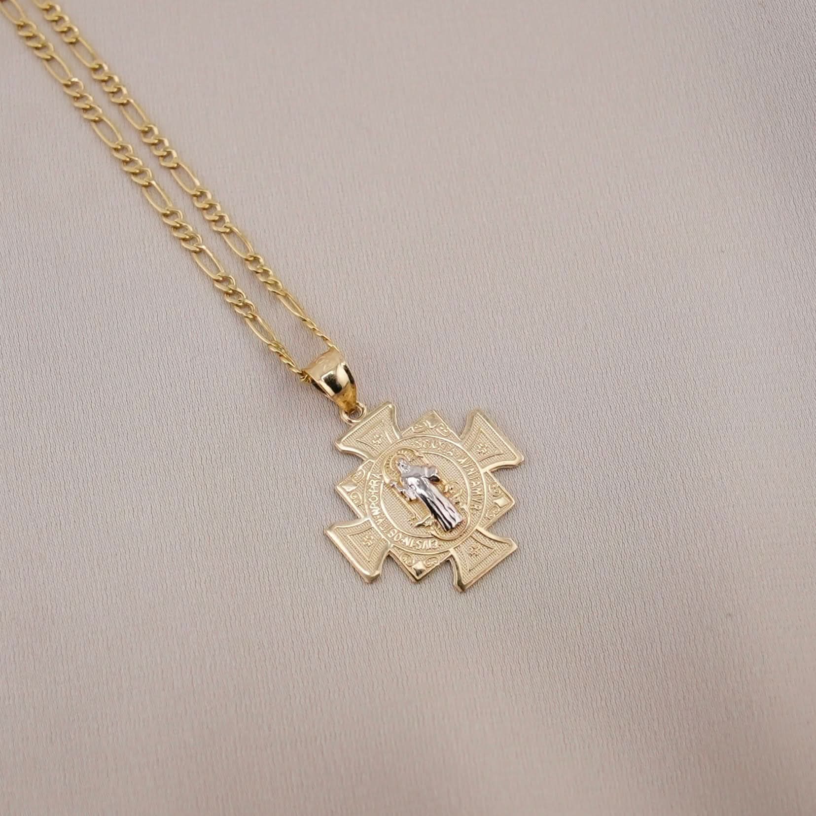 14k Gold Small San Benito Chain Set . 013