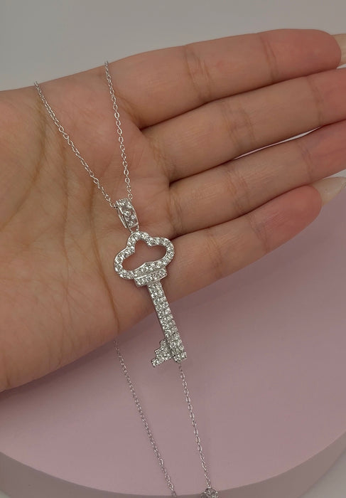 925 Silver Key Necklace