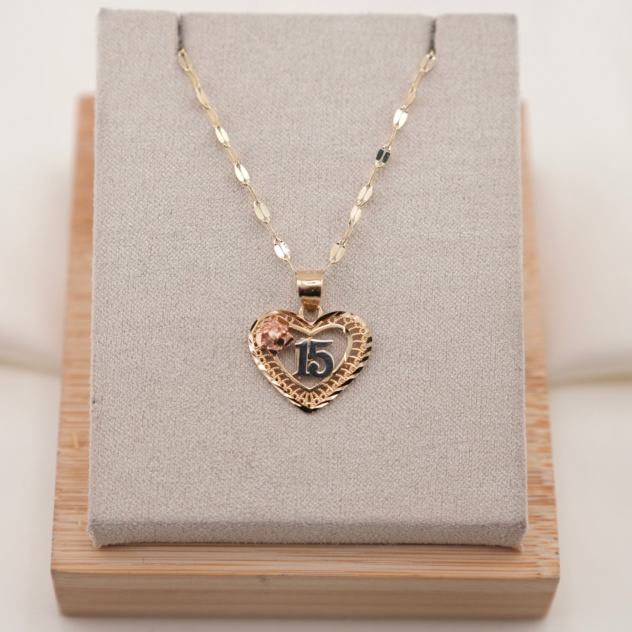 14k Gold Quinceañera Chain Set
