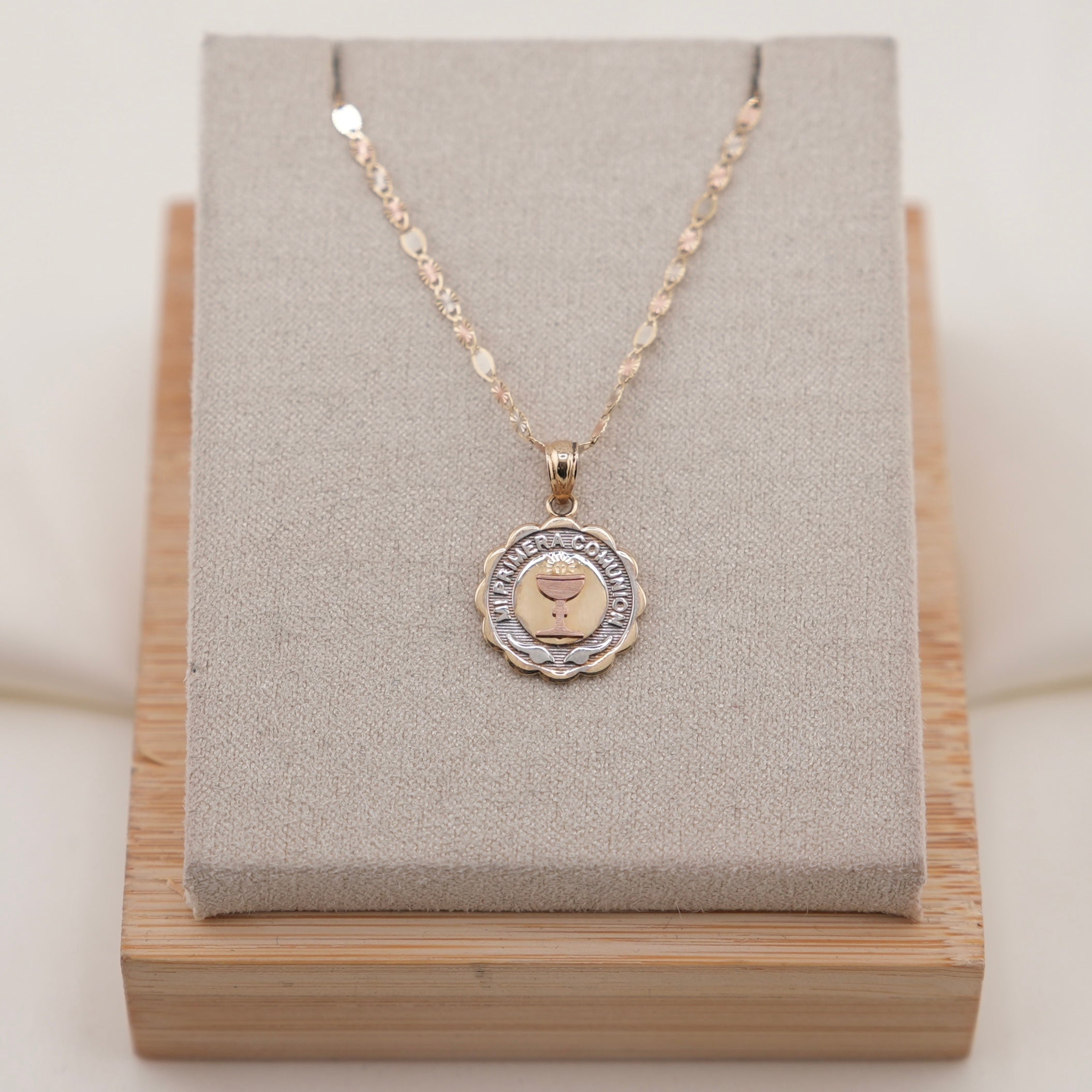 14k Gold Primera Comunión Chain Set