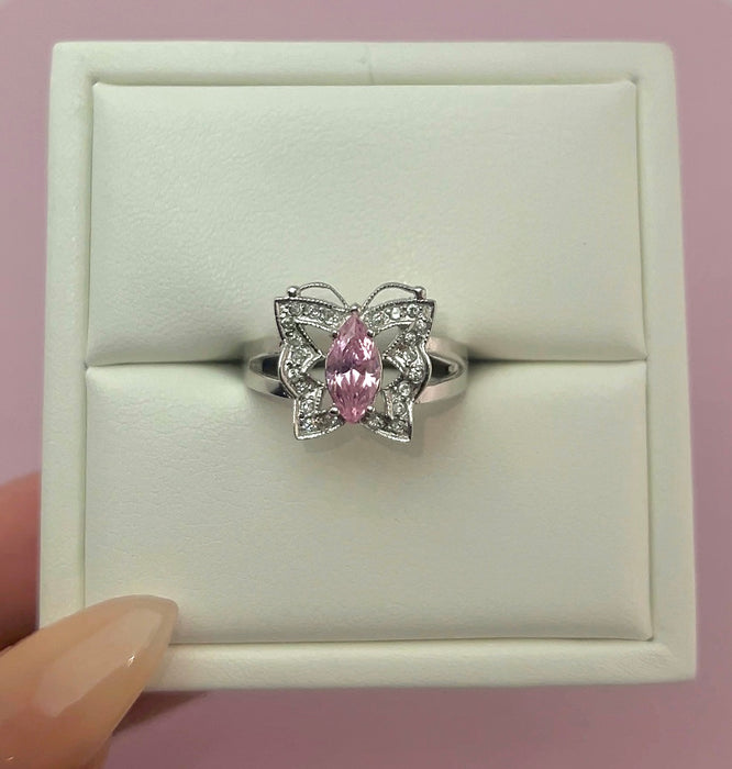 925 Silver Women’s Butterfly Ring