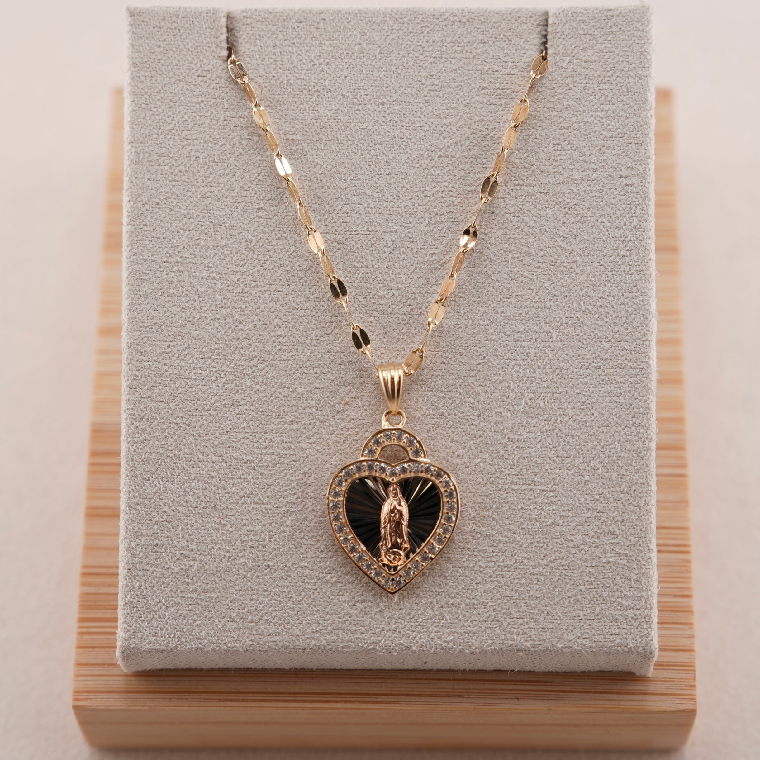 14k Gold Virgencita Chain Set