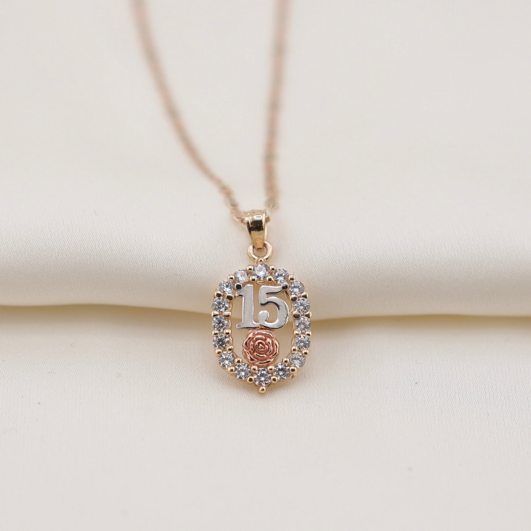 14k Gold Quinceañera Chain Set