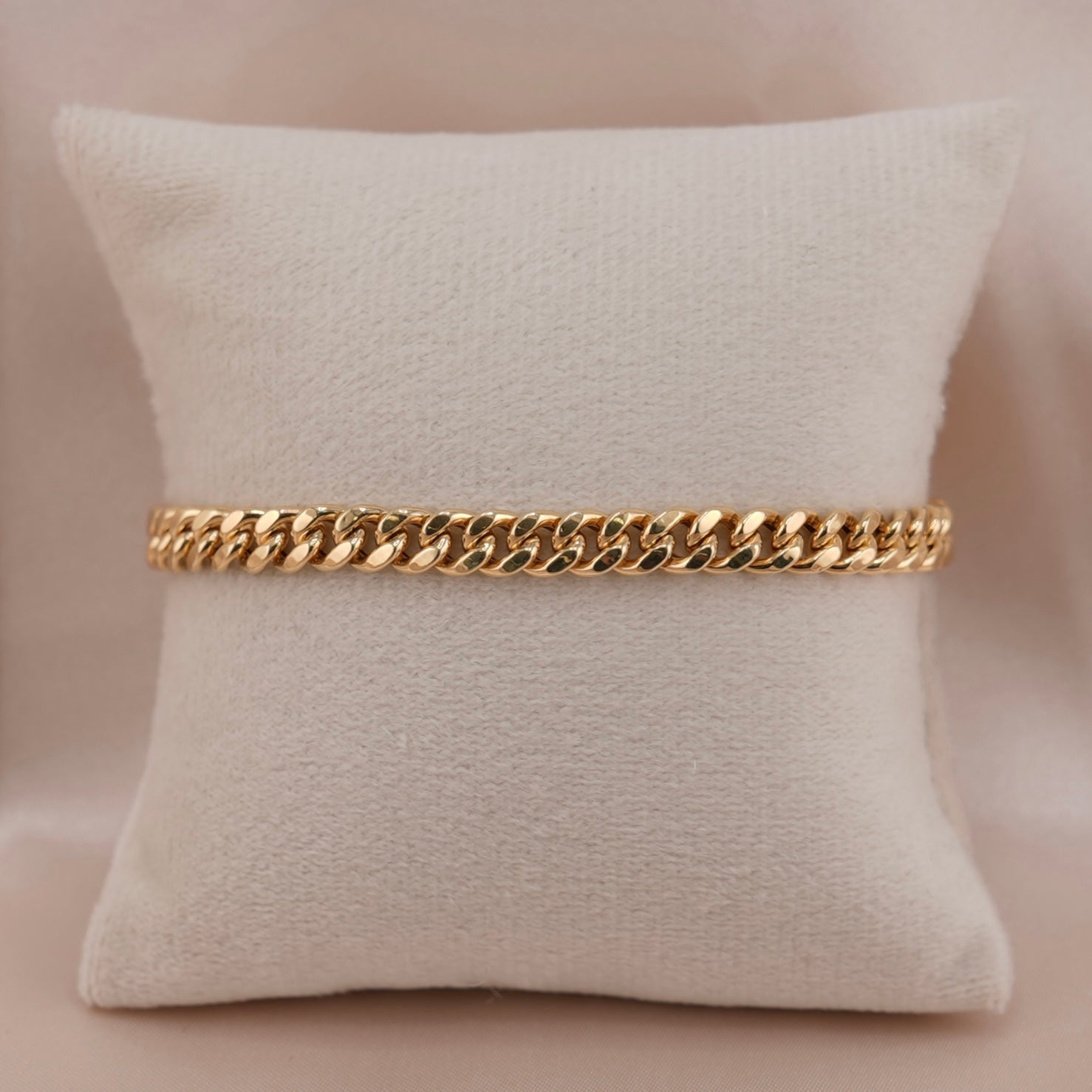 14k Gold Hollow Miami Cuban Bracelet 5.8mm