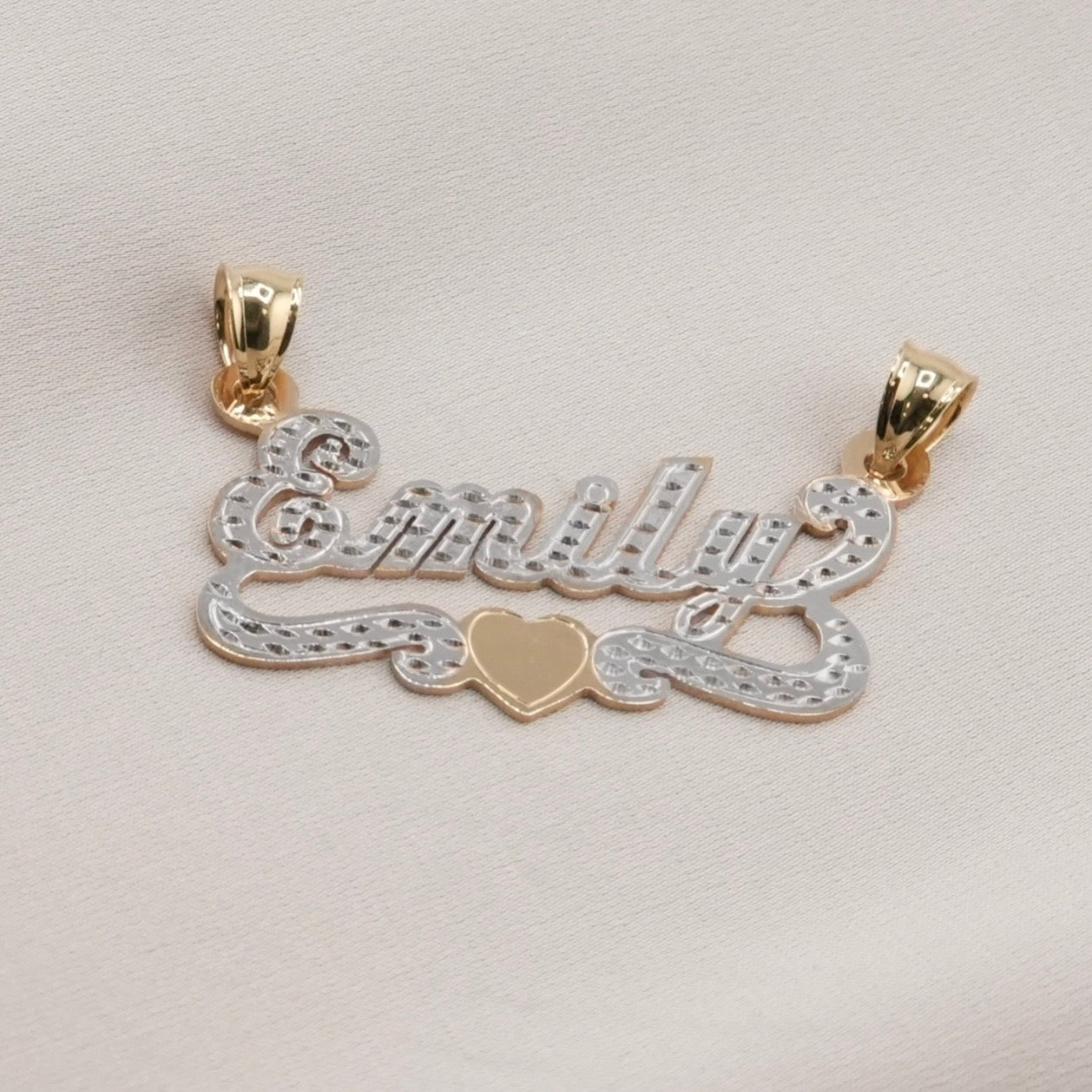 14k Gold Custom Name Plate