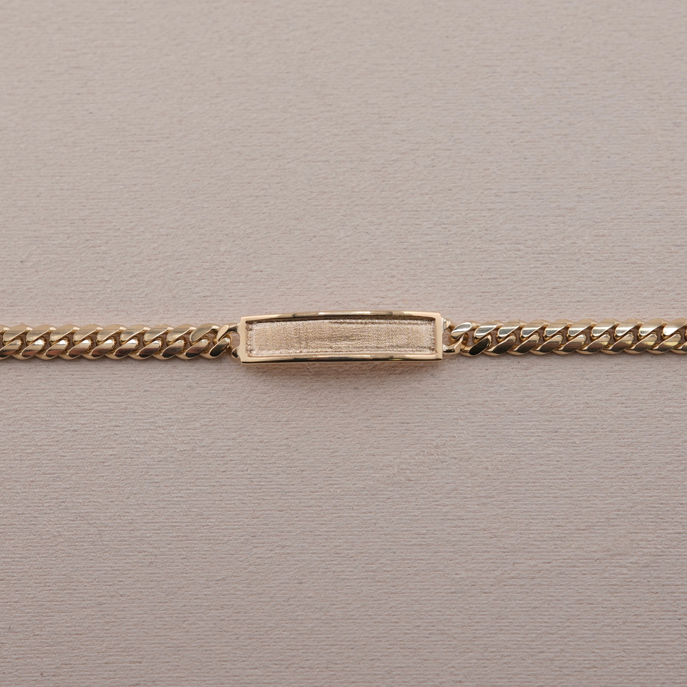 14k Gold Baby/Kid’s Solid Miami Cuban ID Bracelet 5mm