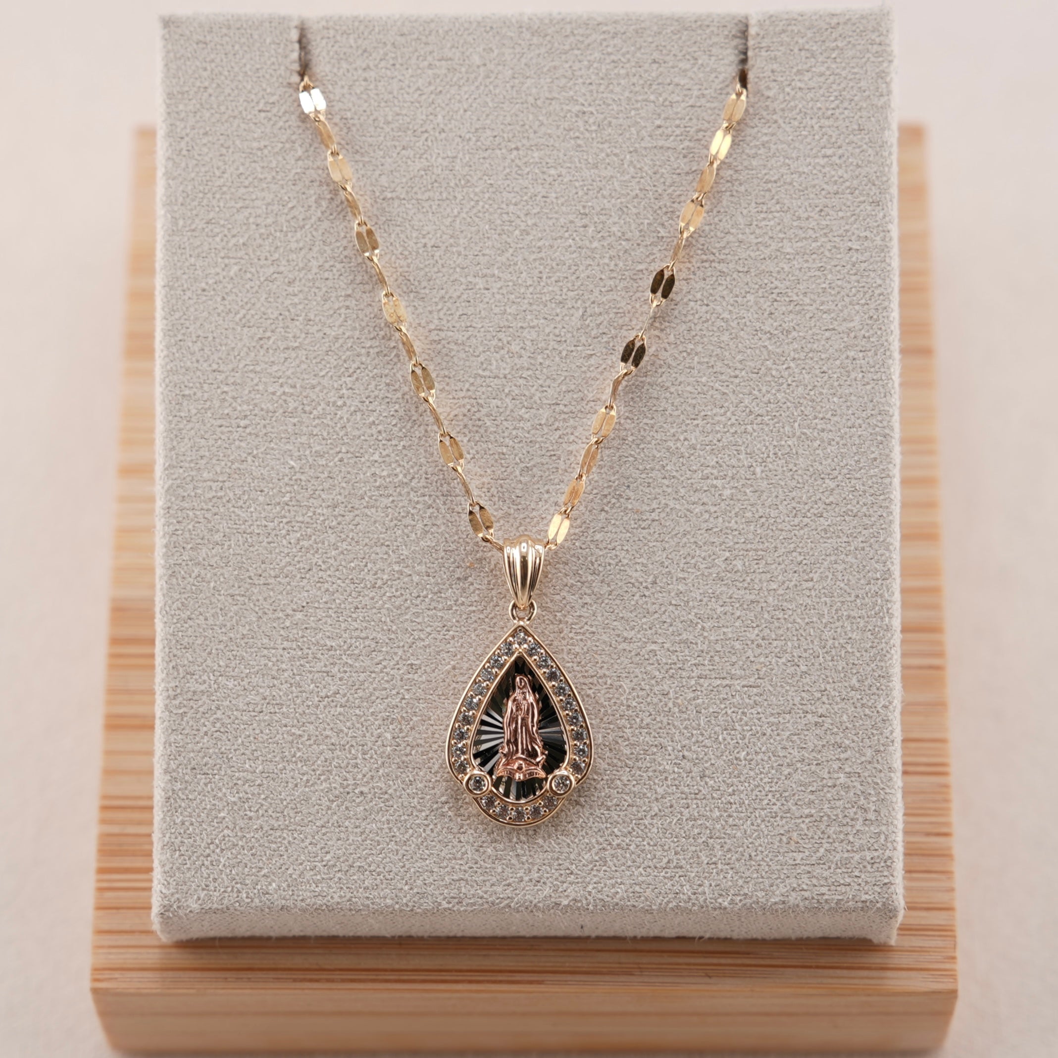 14k Gold Virgencita Chain Set