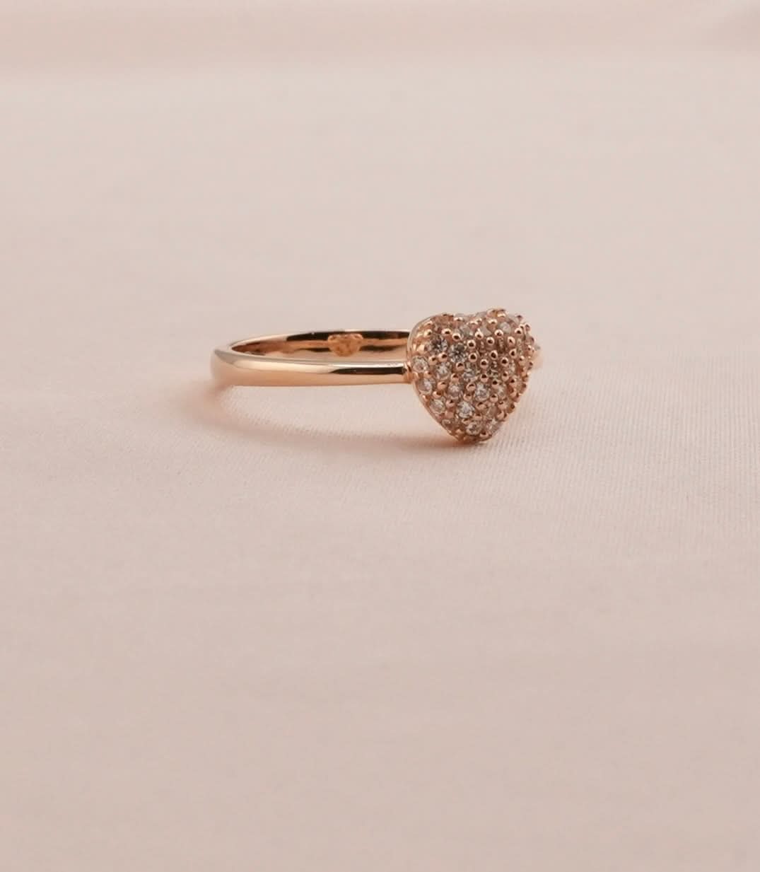 14K Gold Heart Women’s Ring